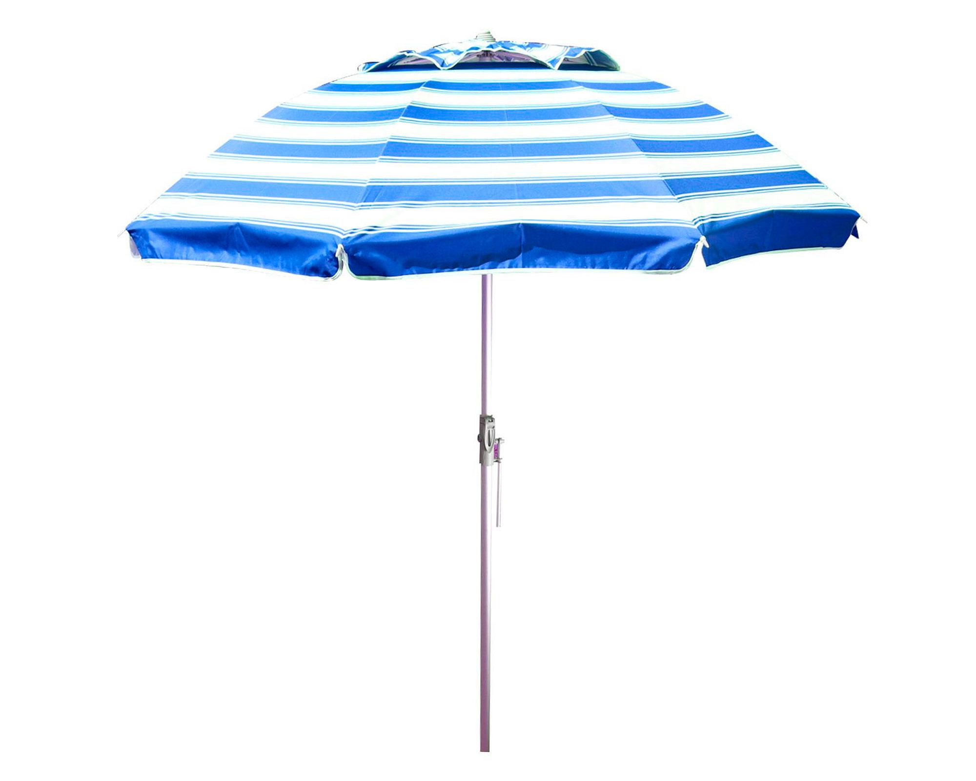 Quitasol 1,8 m UV+50 Twist-in rayas azul Outzen-0