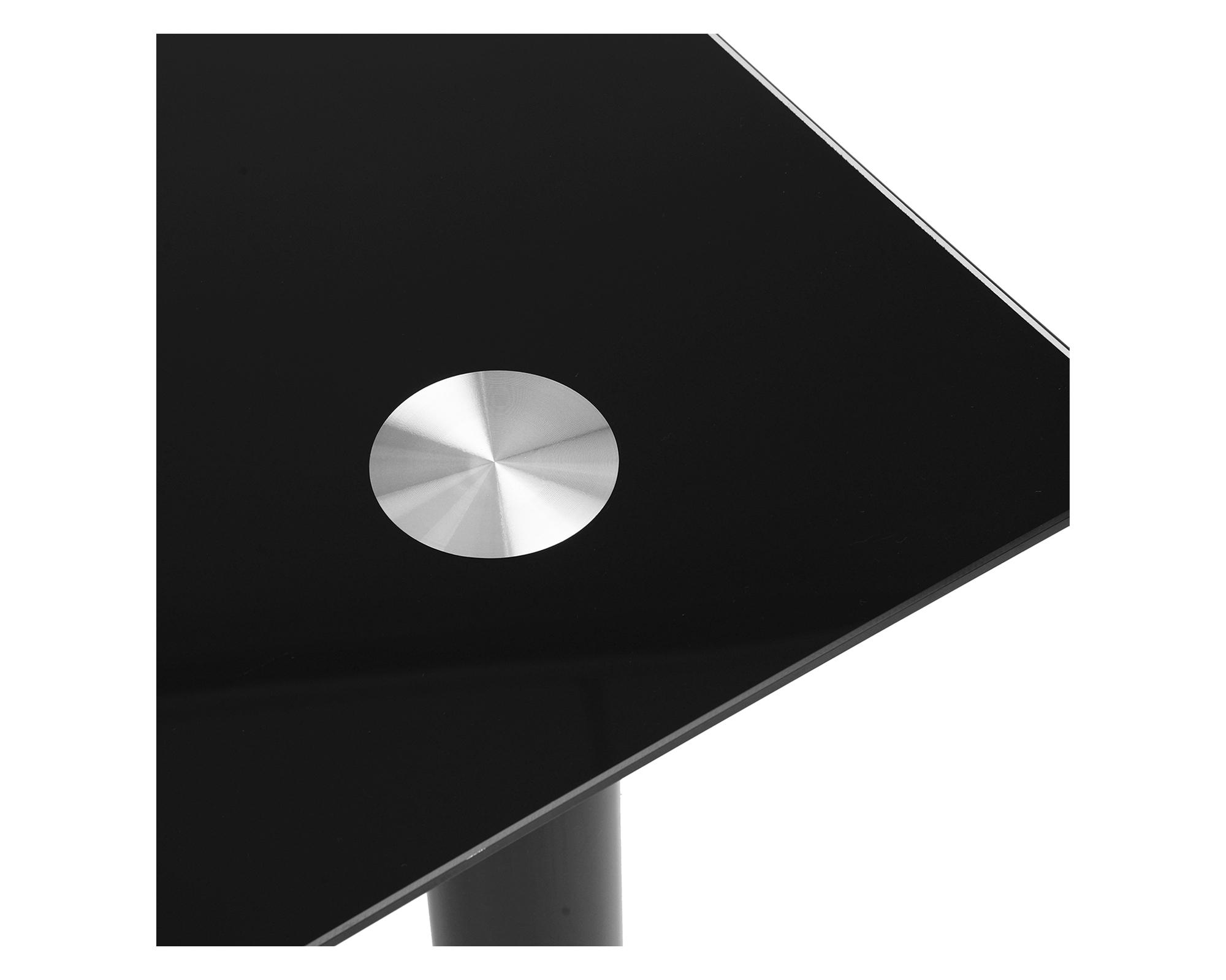 Comedor 4 sillas vidrio negro-5