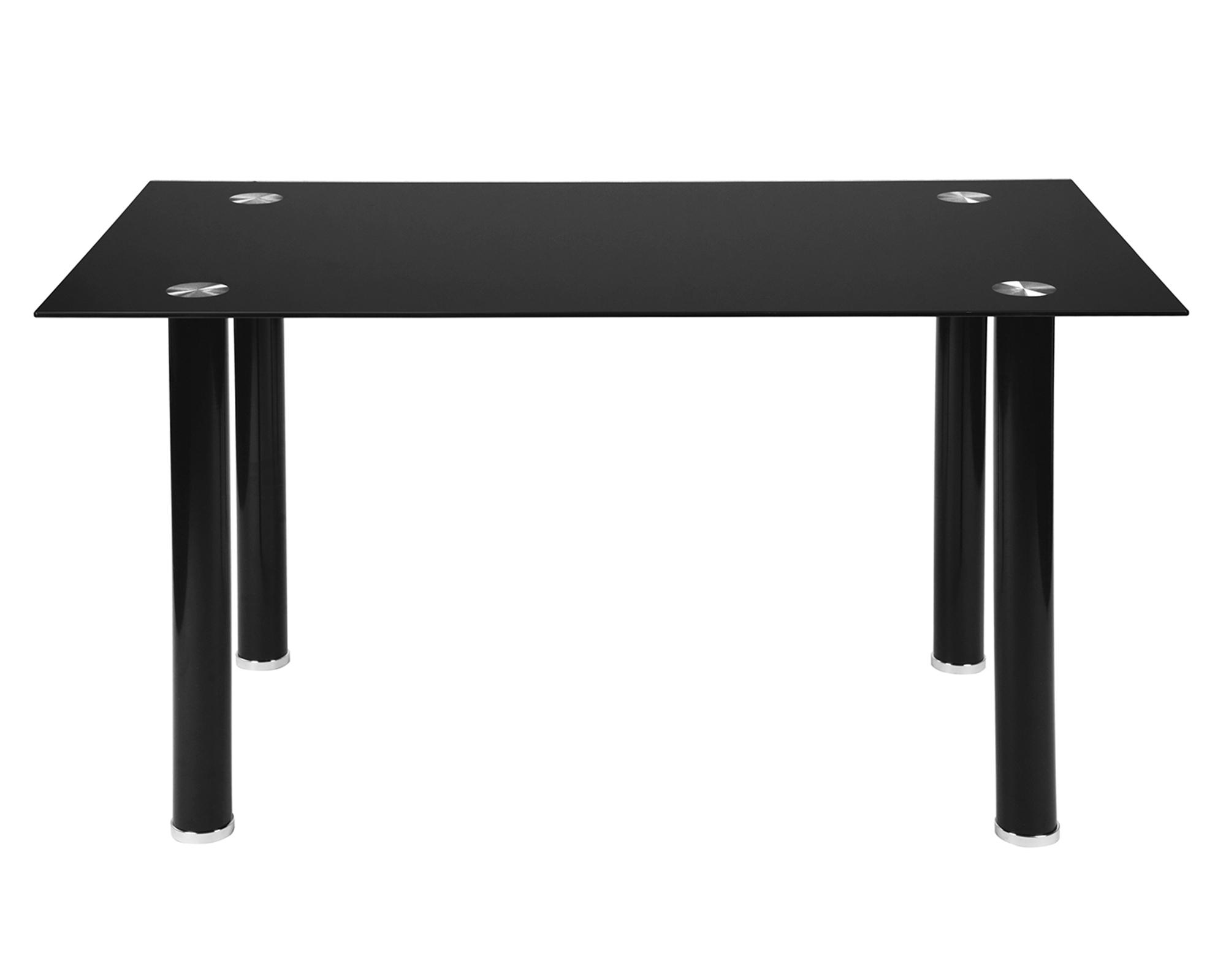 Comedor 4 sillas vidrio negro-3