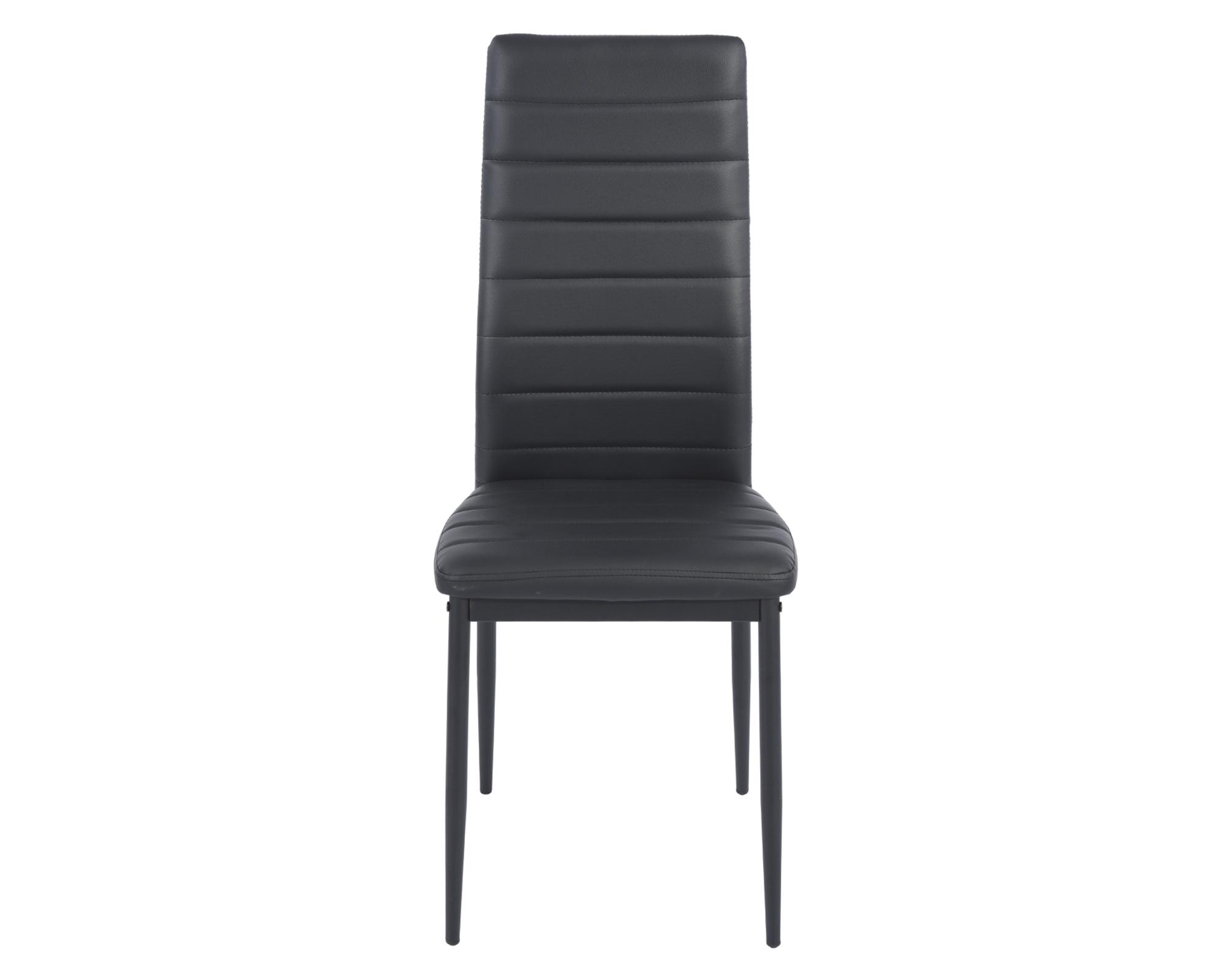 Comedor 4 sillas vidrio negro-1