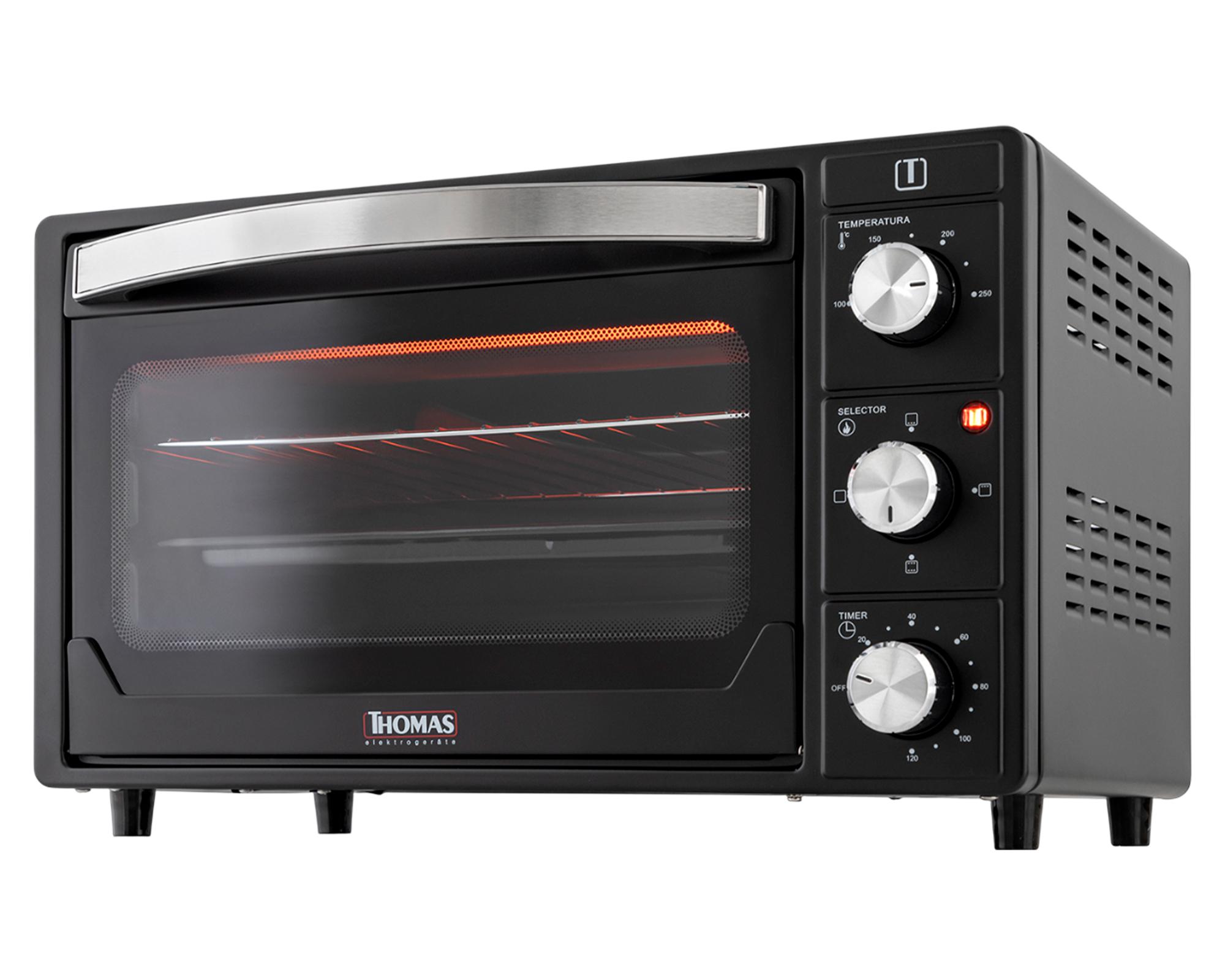 Horno eléctrico 25 litros TH-25N01 negro Thomas-2