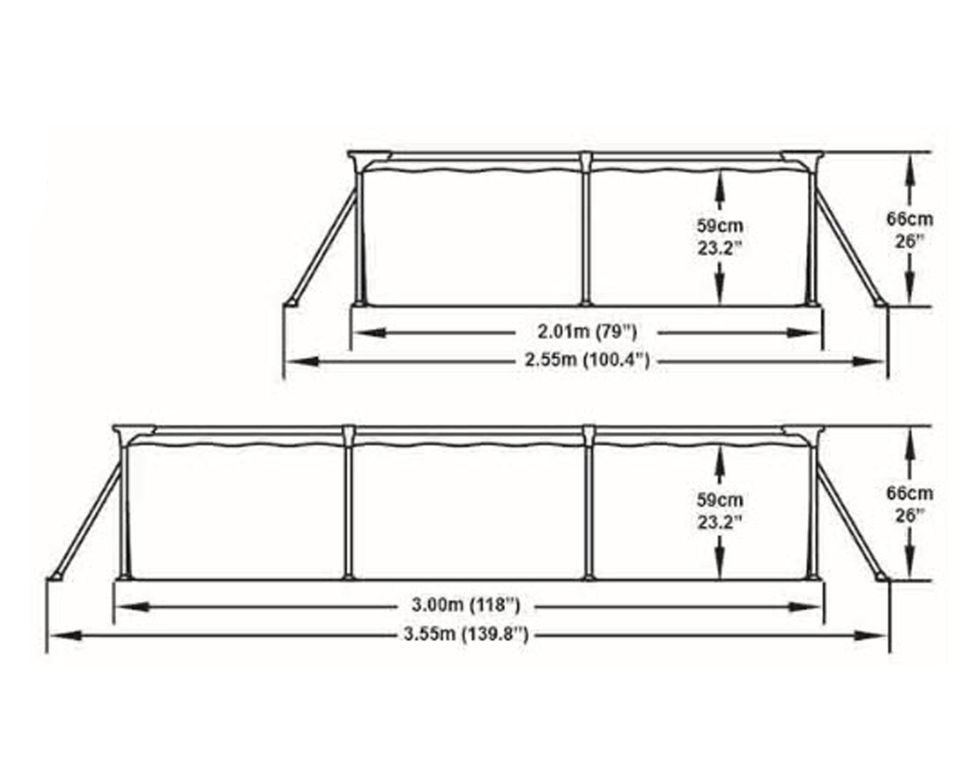 Piscina estructural 3300 litros 300x201x61 cm Bestway-7