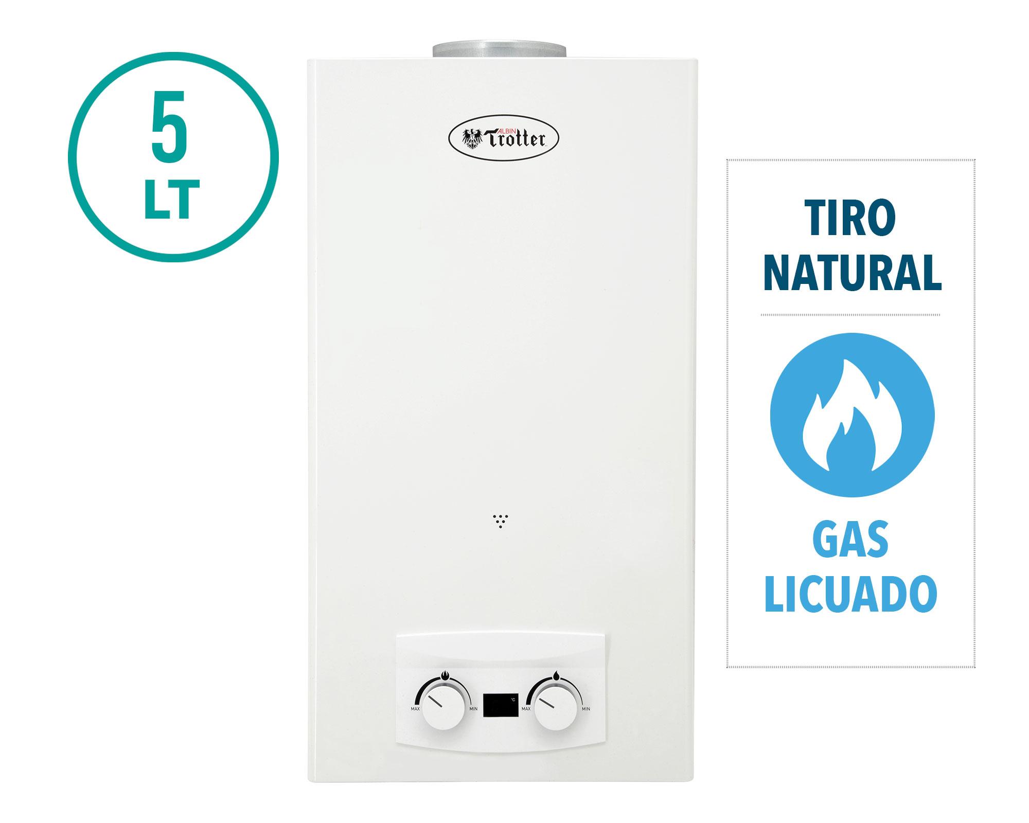 Calefont ionizado tiro natural 5 lt gas licuado ATMD Albin Trotter-1