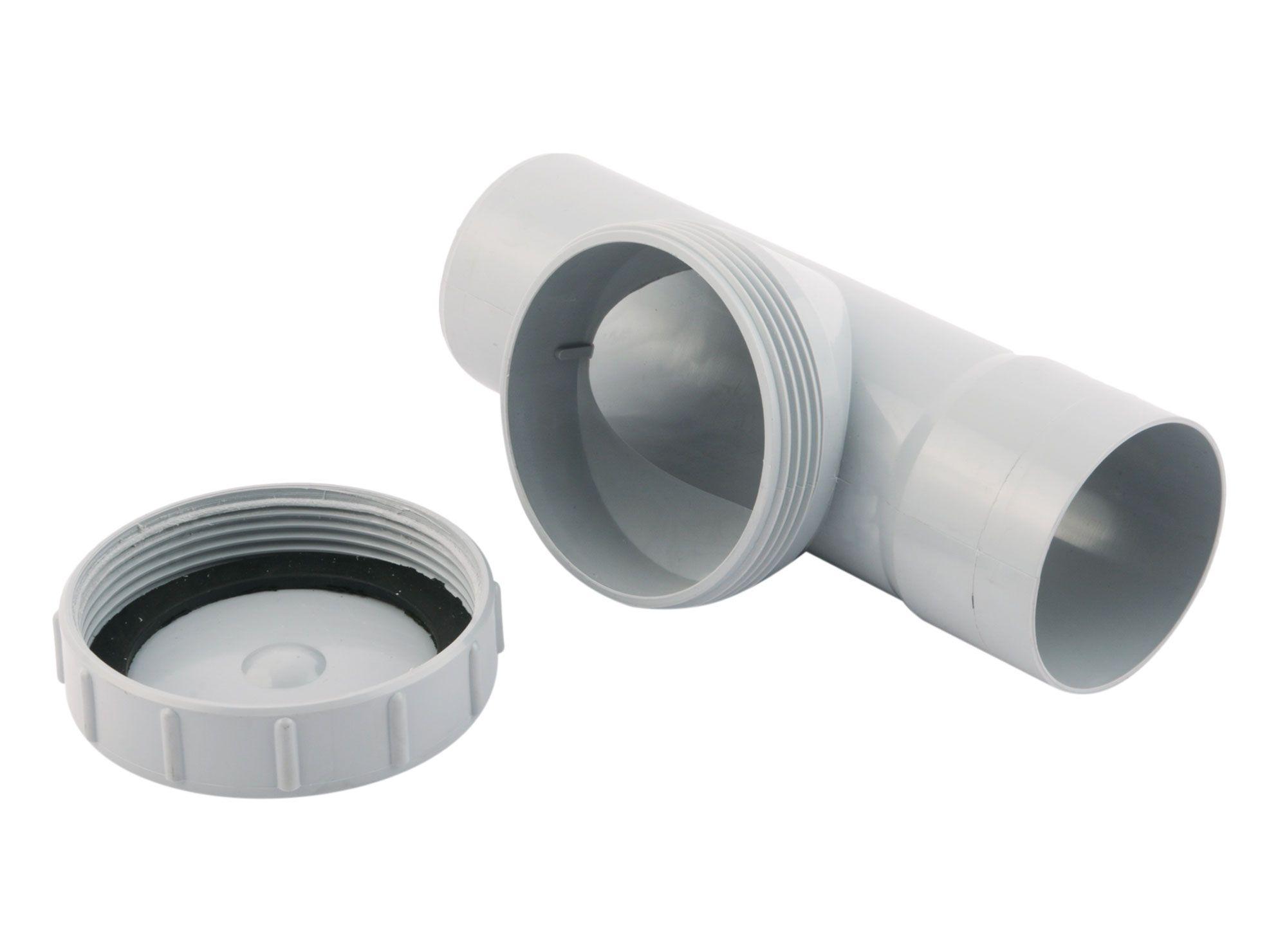 Tee registro 75 mm sanitario Tycsa-1