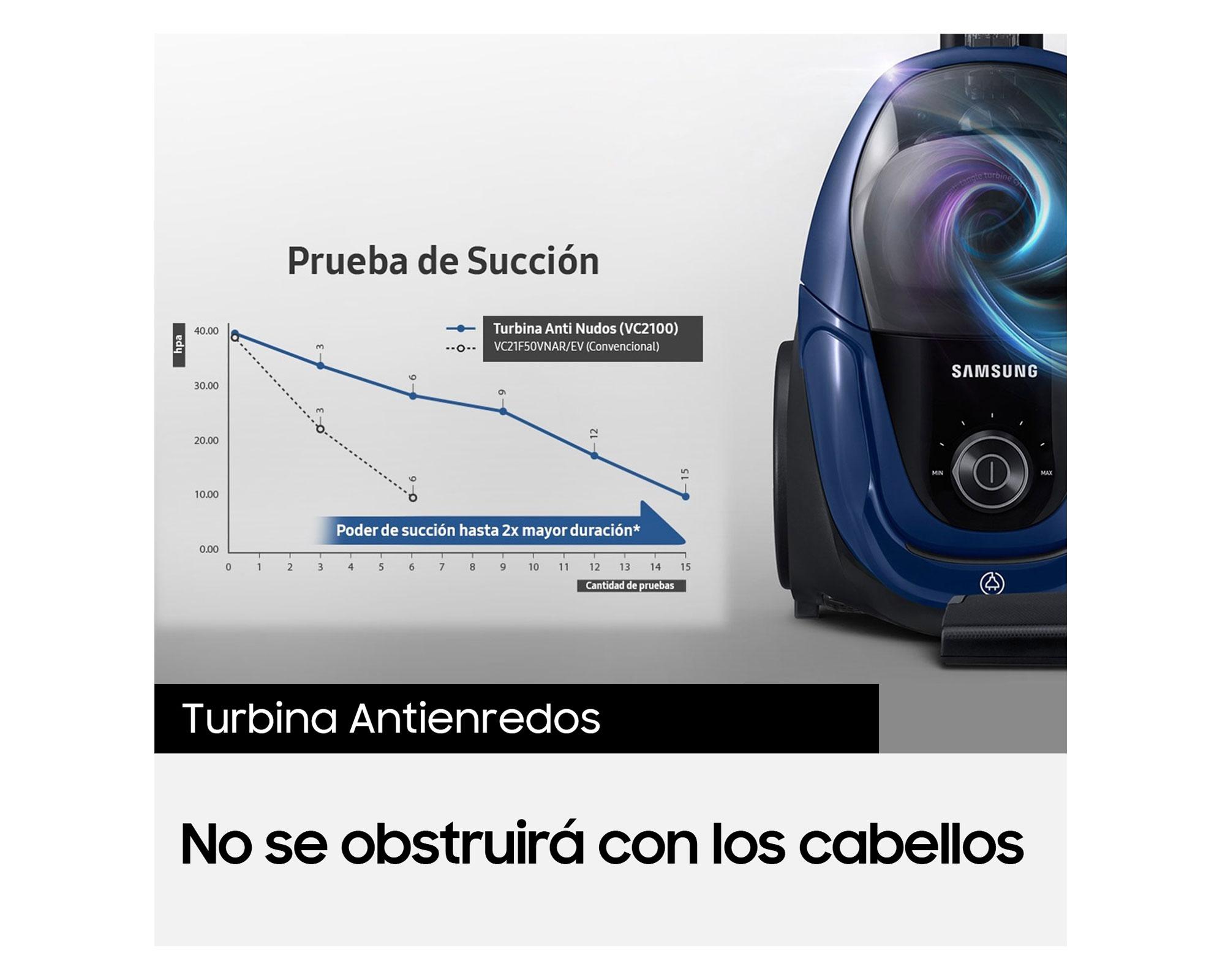 Aspiradora de arrastre VC18M3110VB/ZS azul cosmo 1800 W-6