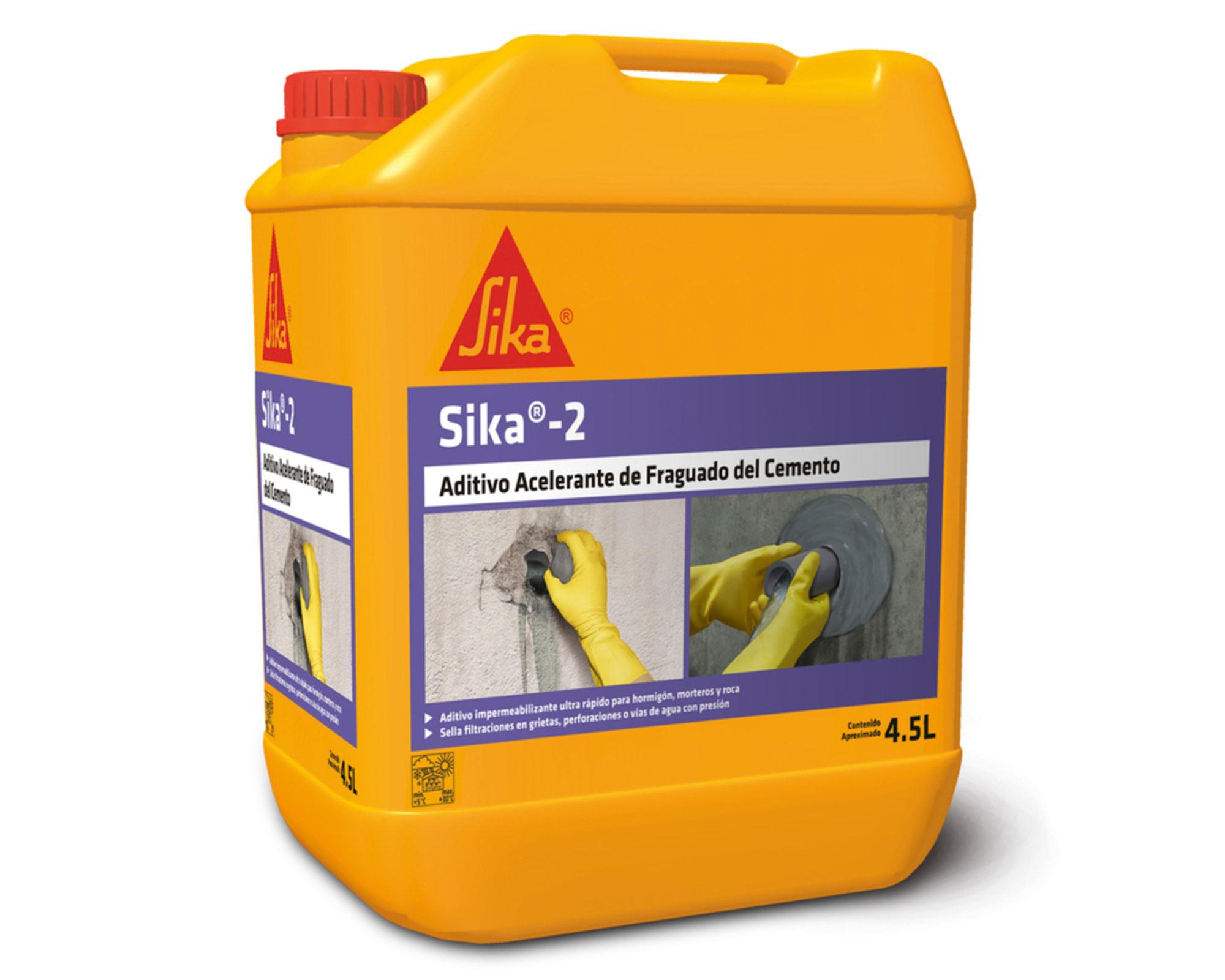 Acelerador de fraguado 4,5 lt sika 2 Sika.-0