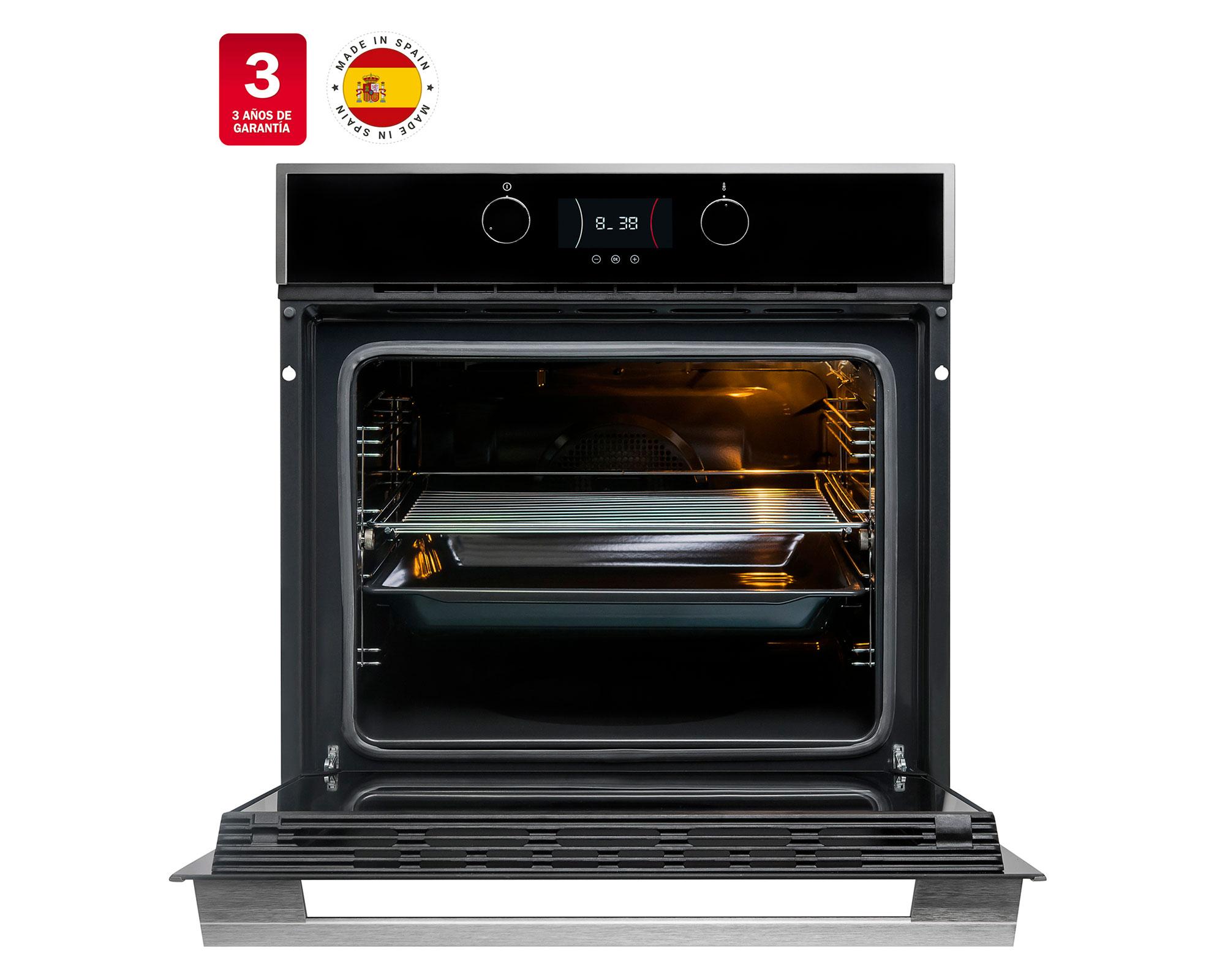 Horno empotrable 69 litros HLB-840 SS negro-1