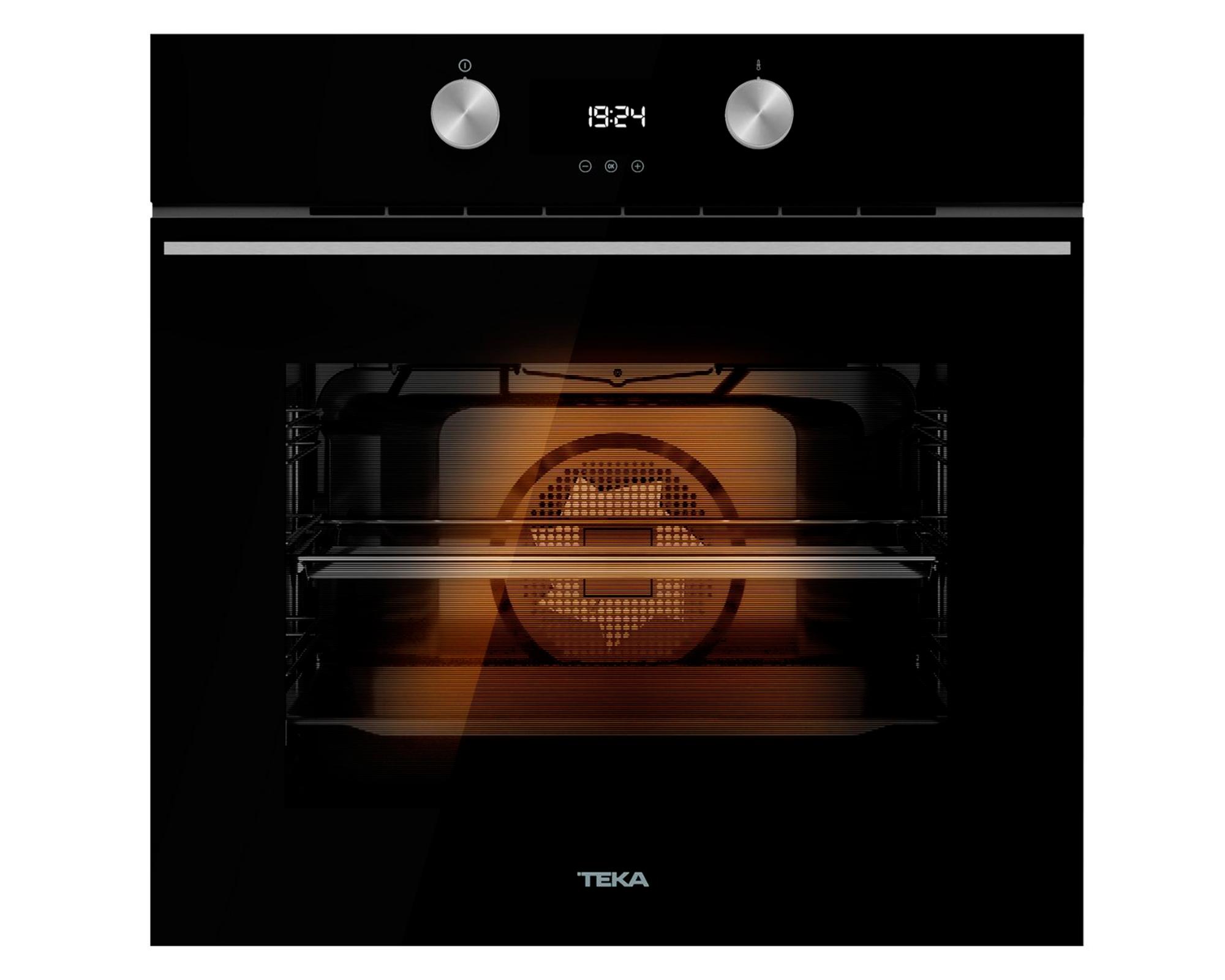 Horno eléctrico empotrado convector HLB-8300 BK negro 64 lt-1