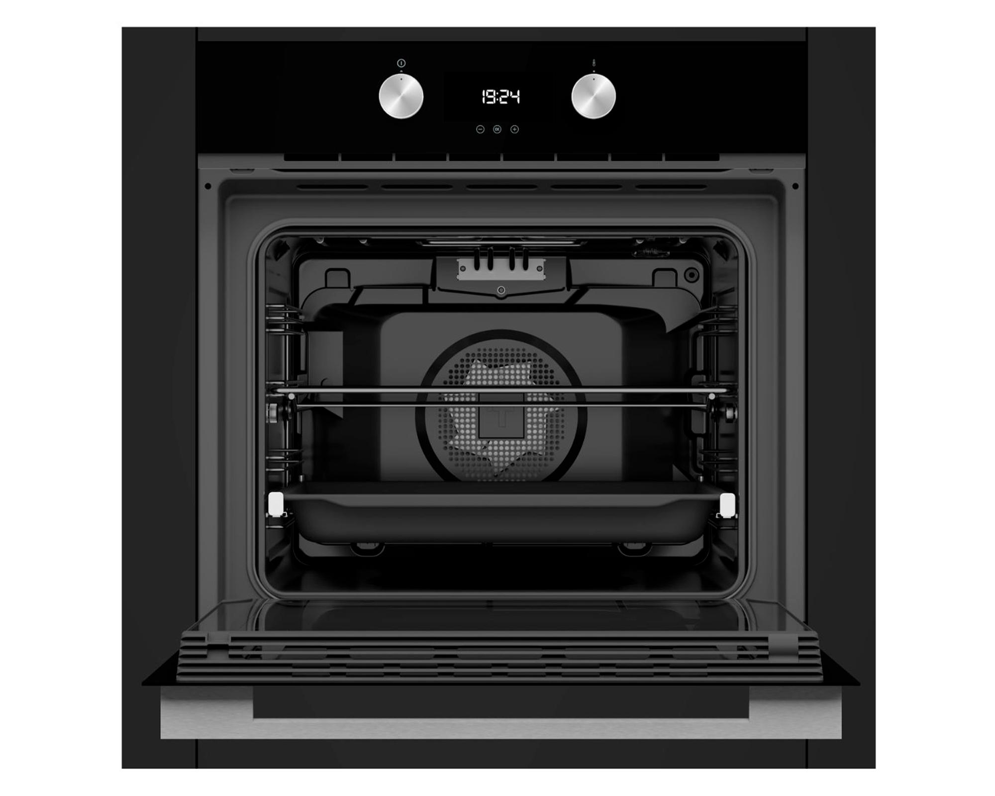 Horno eléctrico empotrado convector HLB-8300 BK negro 64 lt-3
