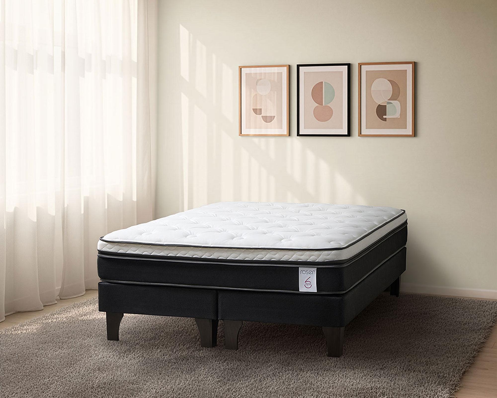 Cama europea 2 plazas New style 6 base dividida Rosen-5