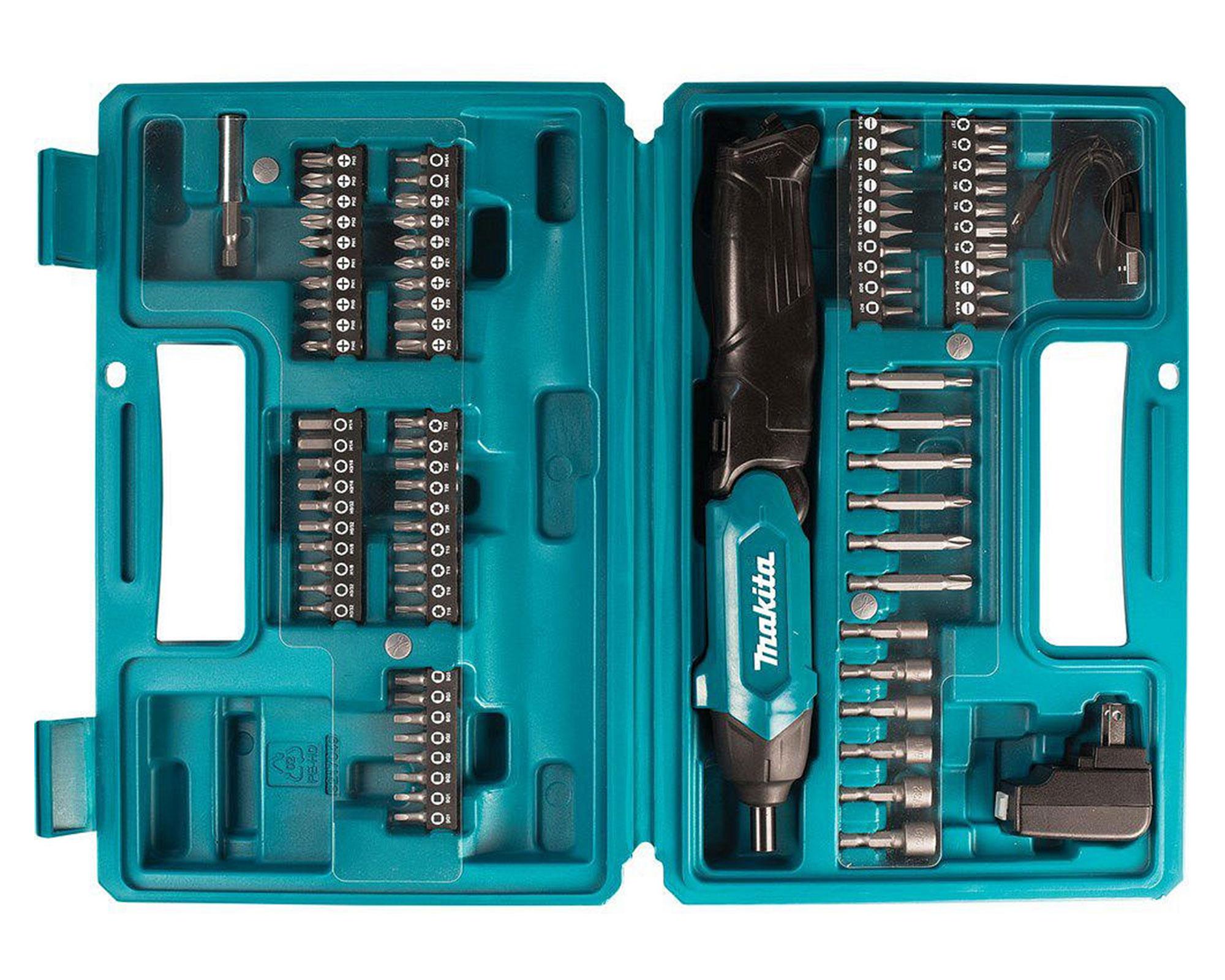 Atornillador inalámbrico 3.6V DF001DW + 81 accesorios Makita-8