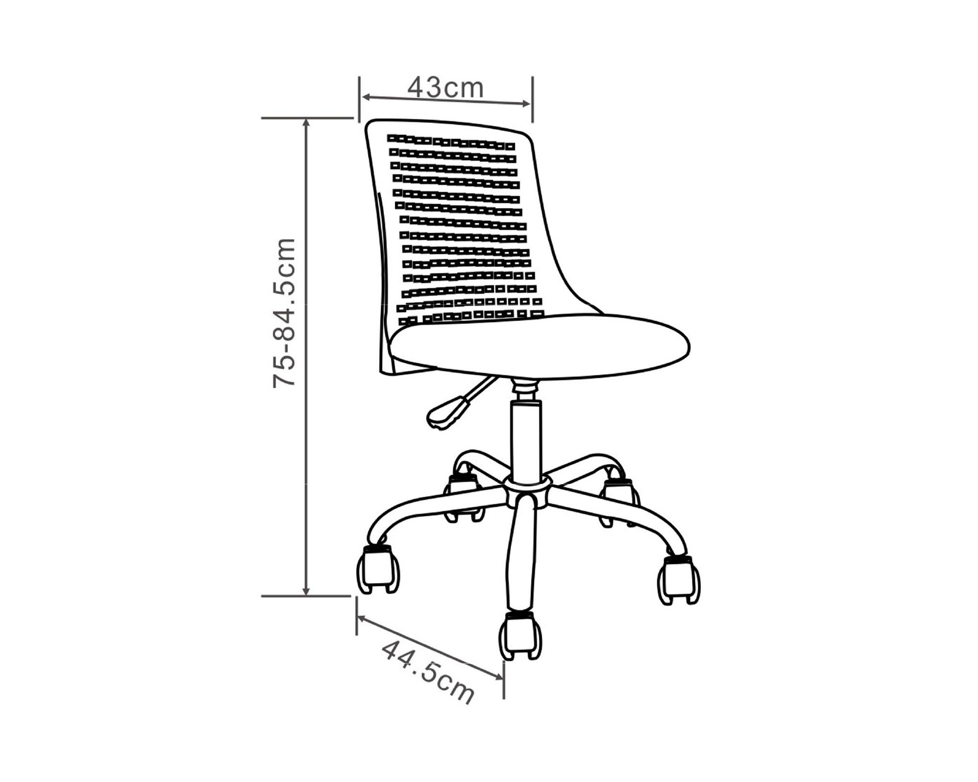 Silla de escritorio Cool celeste M+Design-4