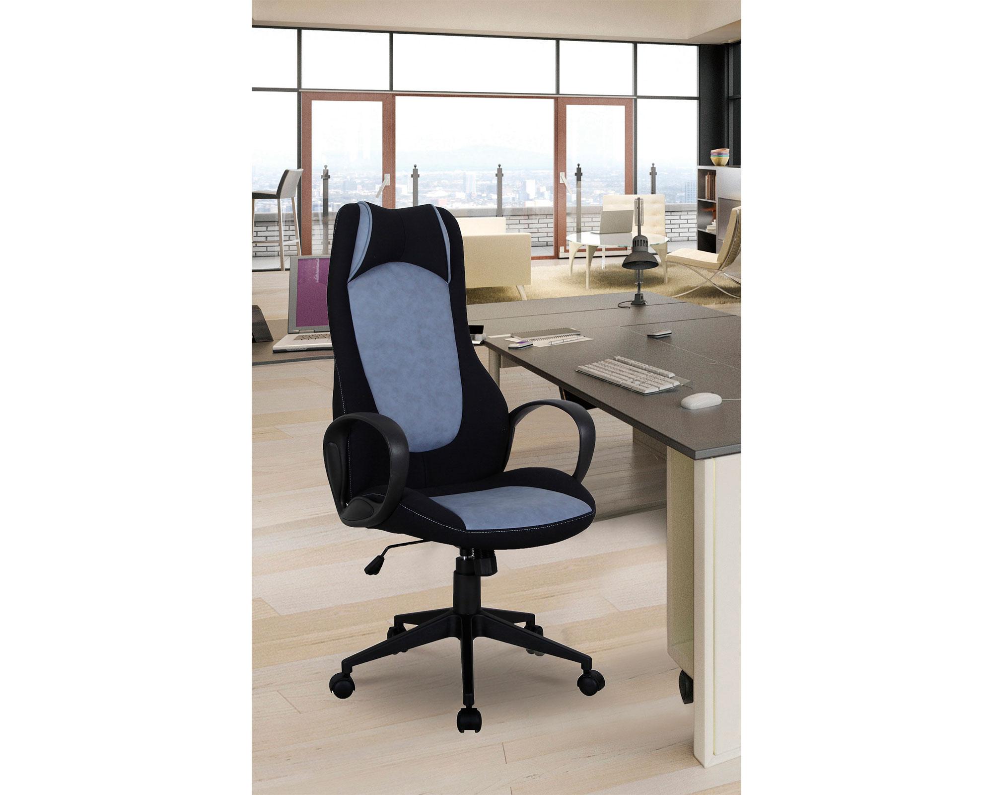 Silla de escritorio ejecutiva 8080 gris/negro M+Design-2