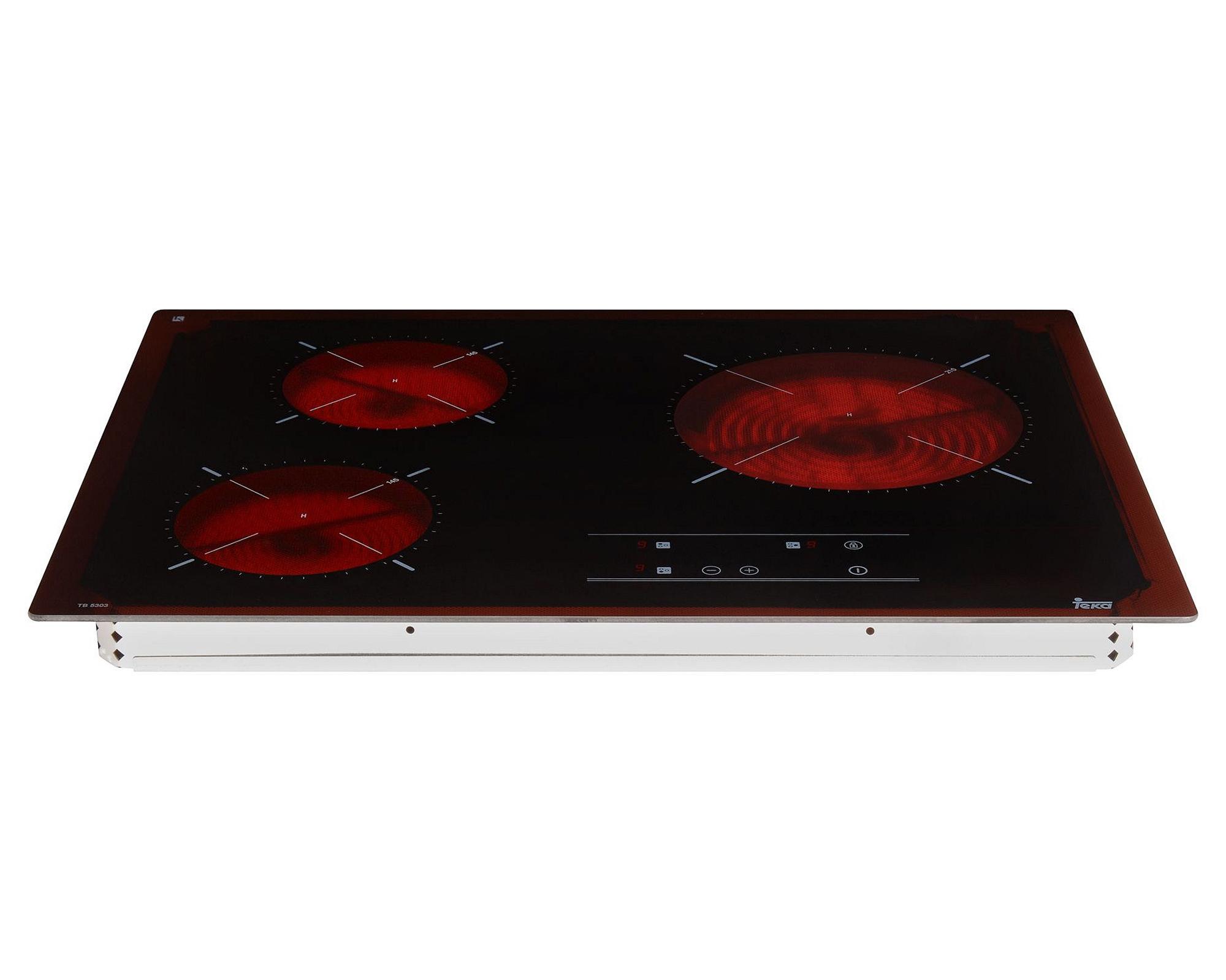 Encimera vitrocerámica 3 quemadores TB5303 negro Teka-0