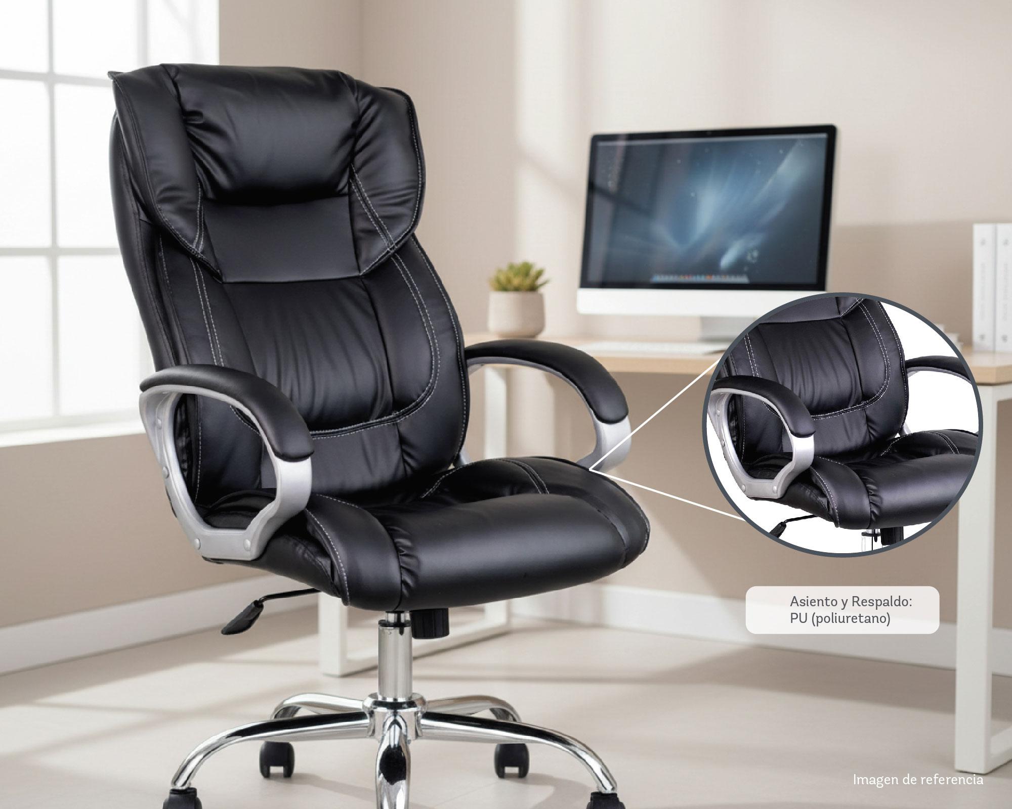 Silla de escritorio ejecutiva 6646 negro M+Design-3