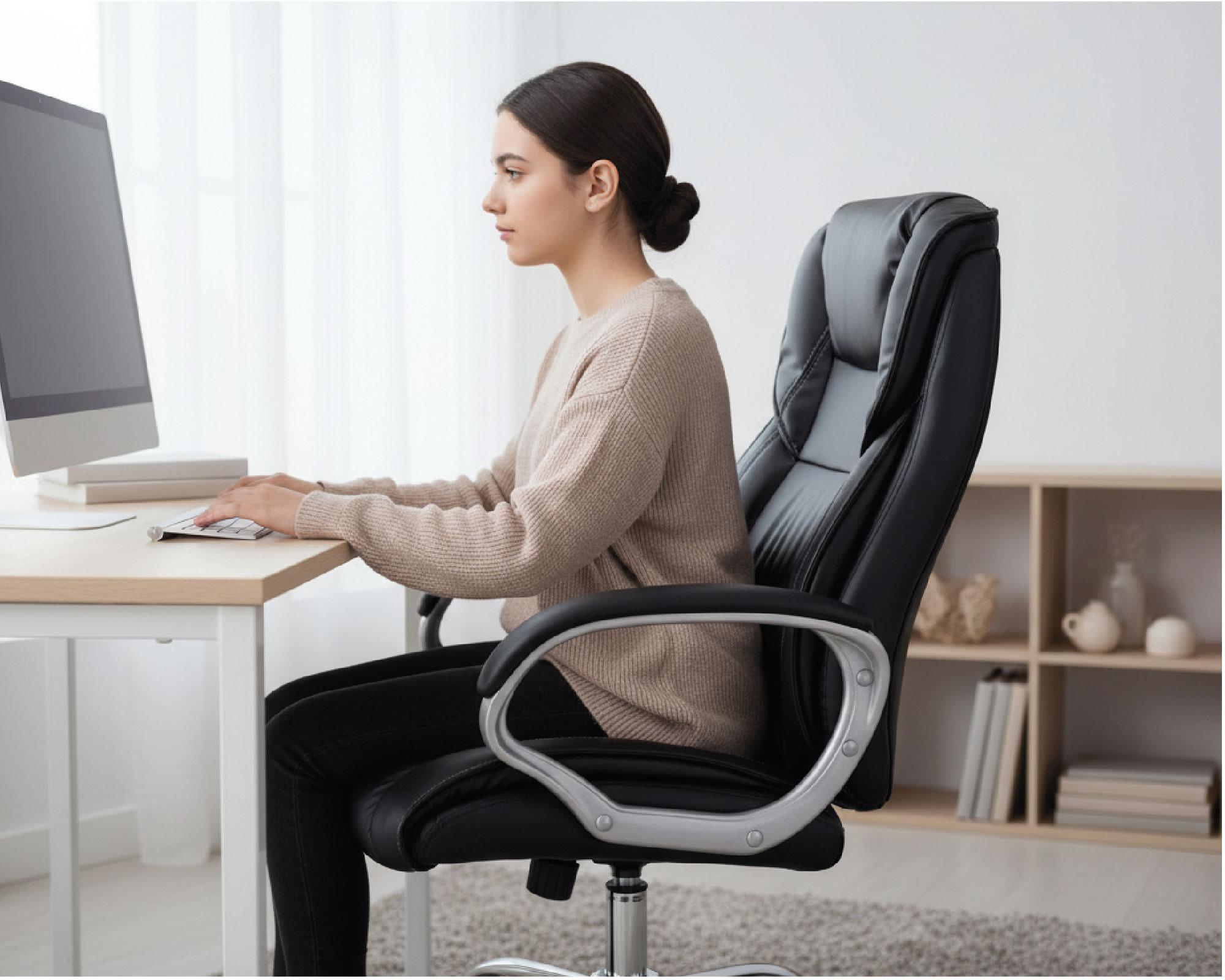 Silla de escritorio ejecutiva 6646 negro M+Design-2