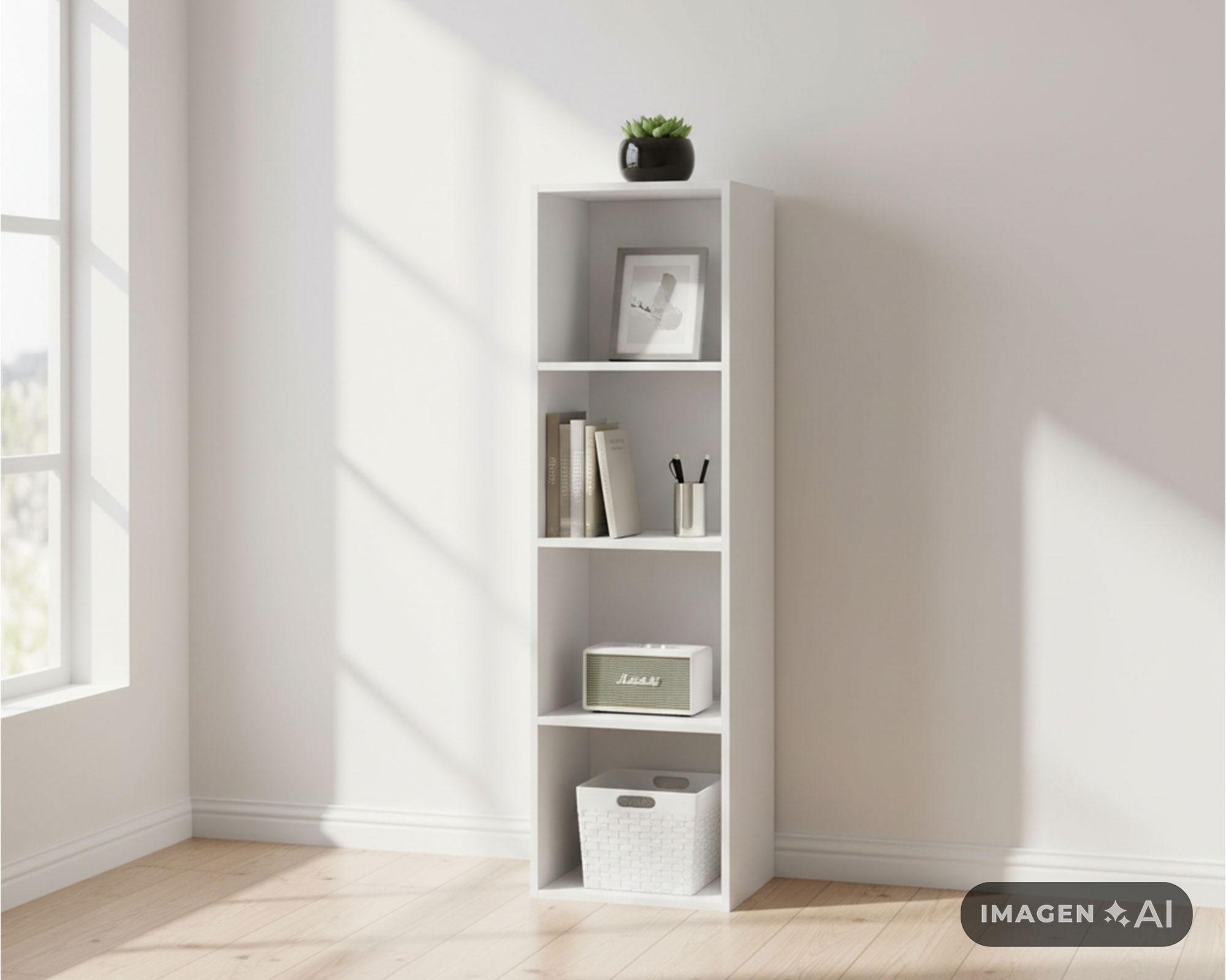 Librero blanco M+Design-4