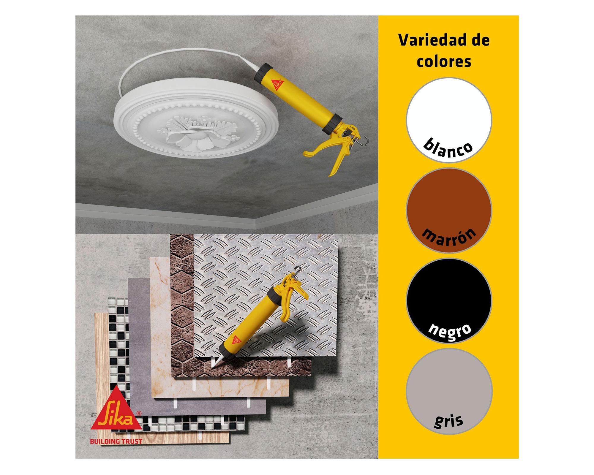 Sellador adhesivo 300 ml Sikaflex 11FC gris Sika-2