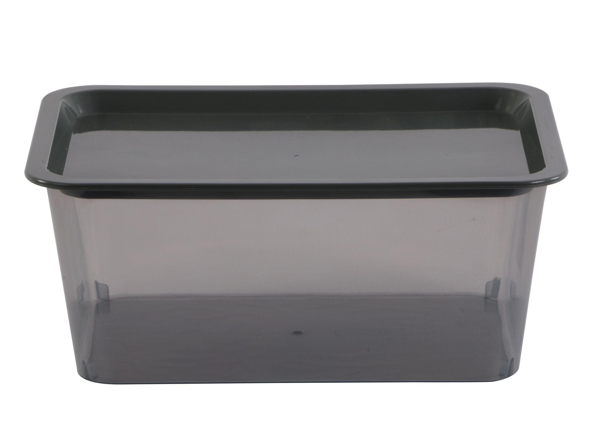 Caja organizadora gris plástica 6 lt-0