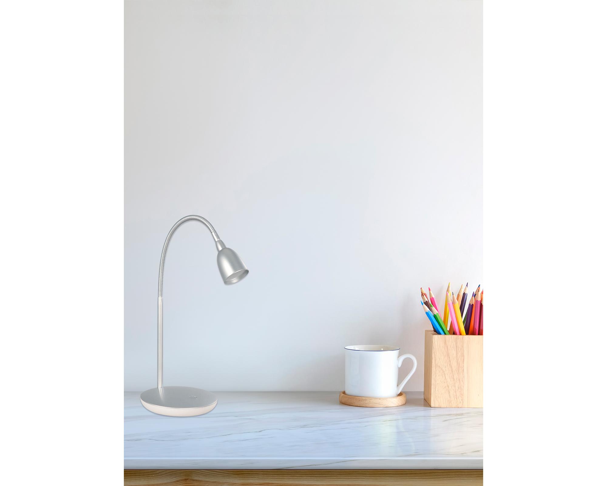 Lámpara escritorio LED 1L Toledo Gris Abitare-3