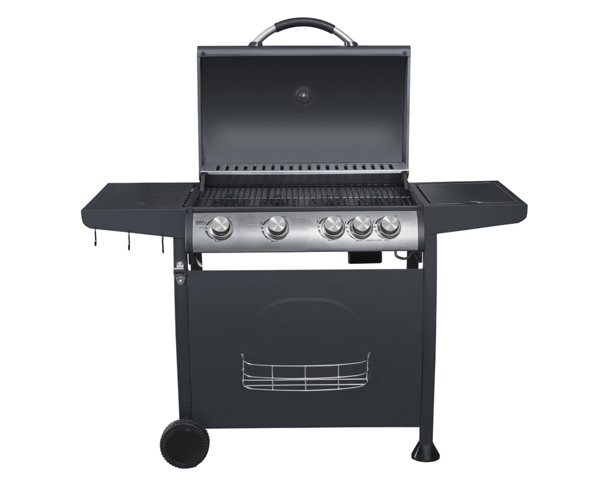 Parrilla a gas 4 quemadores + lateral Indiana BBQ Grill-1