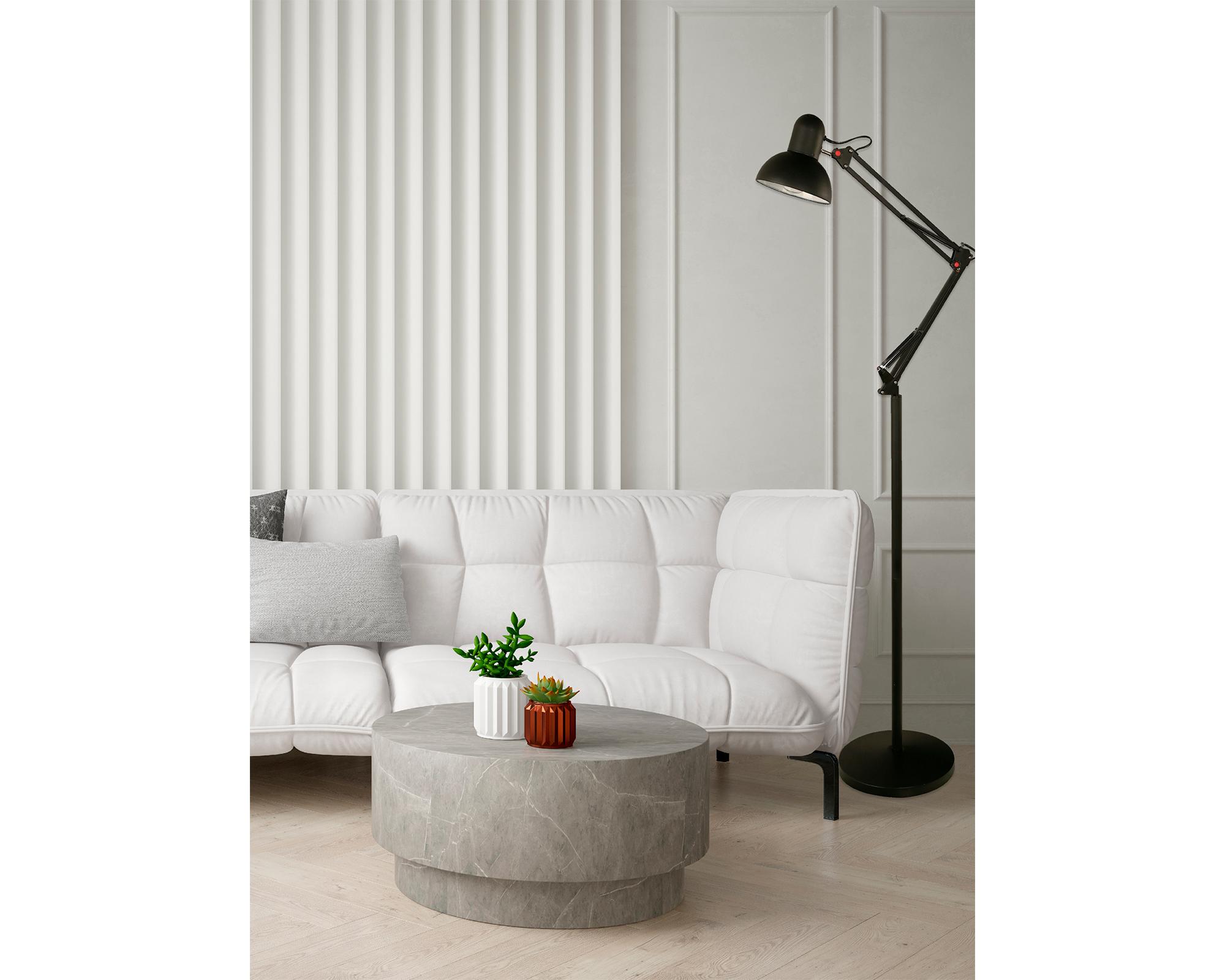 Lámpara pie 1L E27 Roger negro Abitare-4