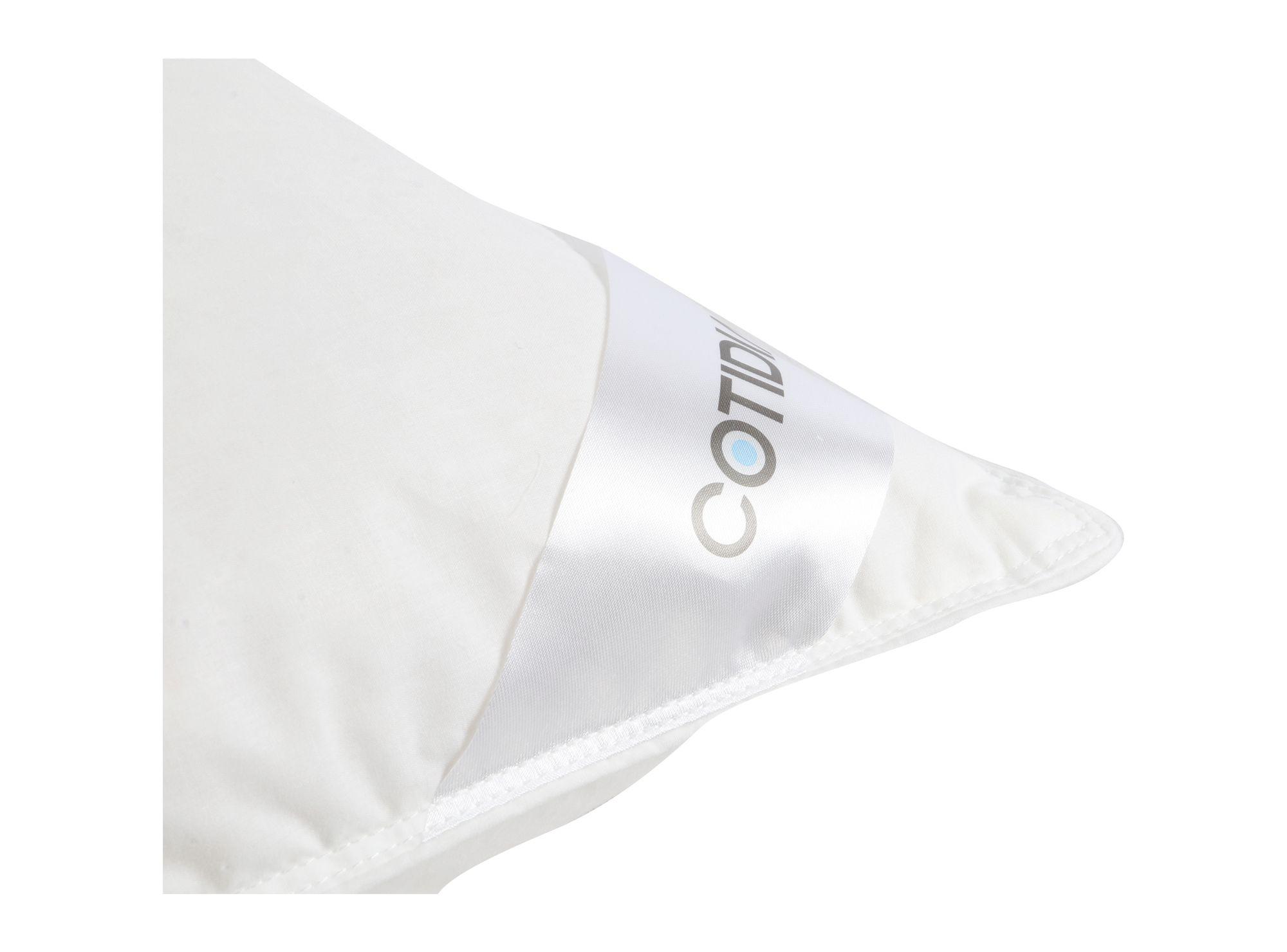 Almohada plumas 70x50 cm 233 hilos Premium blanco Cotidiana-2