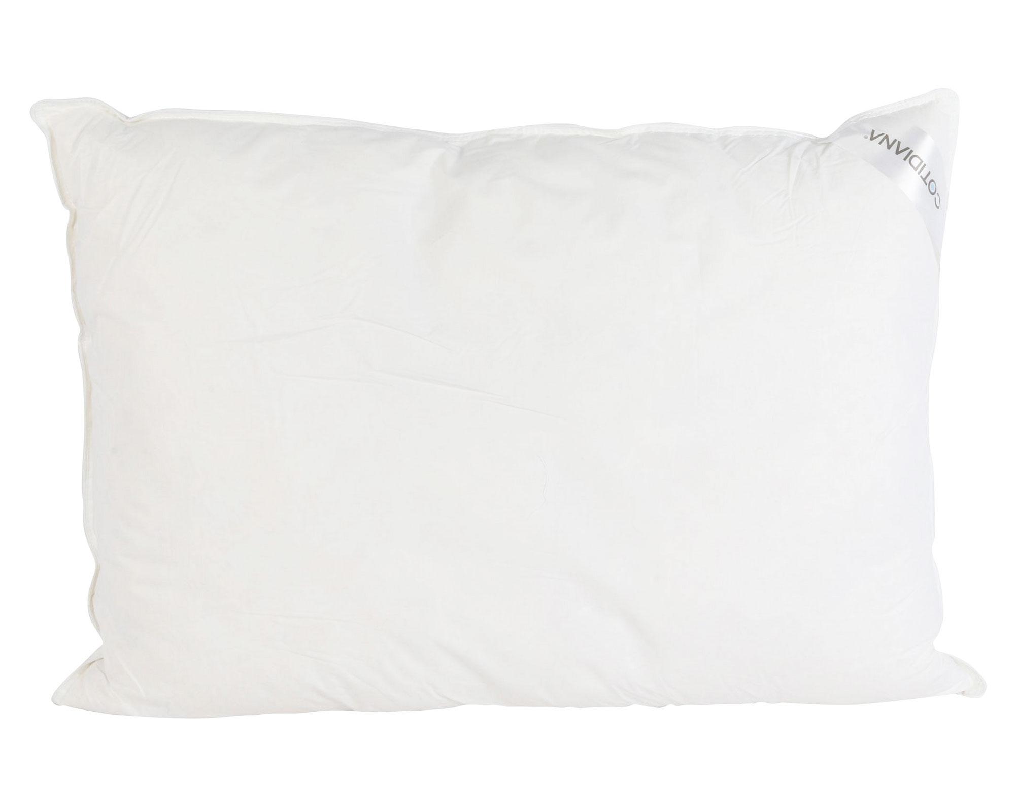 Almohada plumas 233 hilos 70x50 cm blanco Cotidiana-0