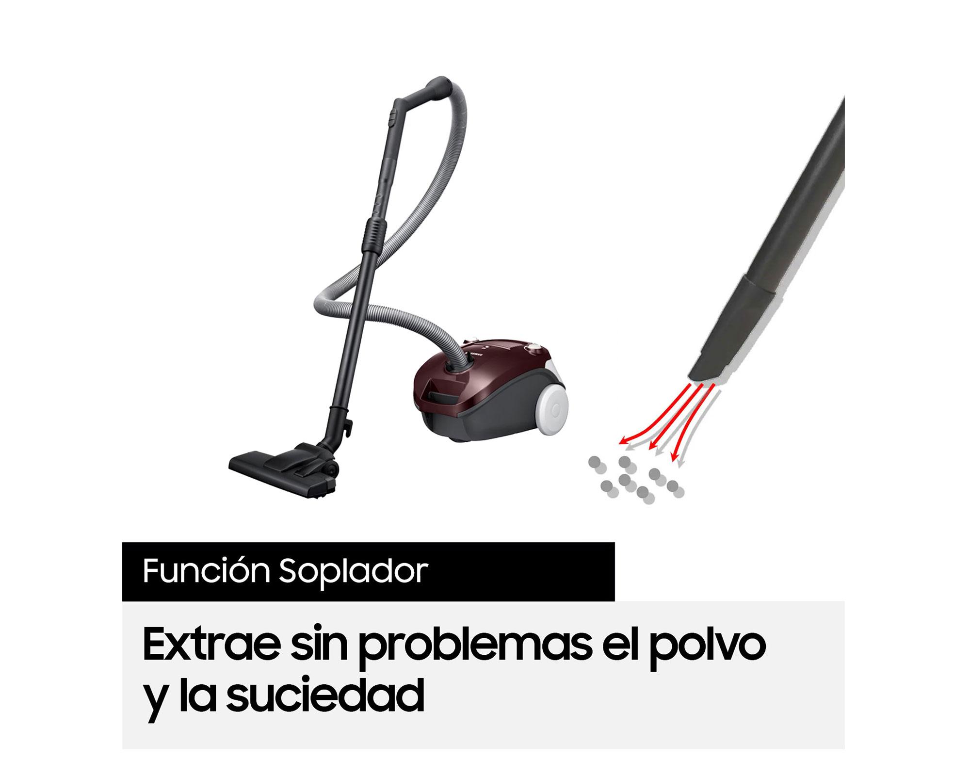 Aspiradora Dust Blowing 2000W con bolsa 3 litros VCC4190V3E/XZS Samsung-8