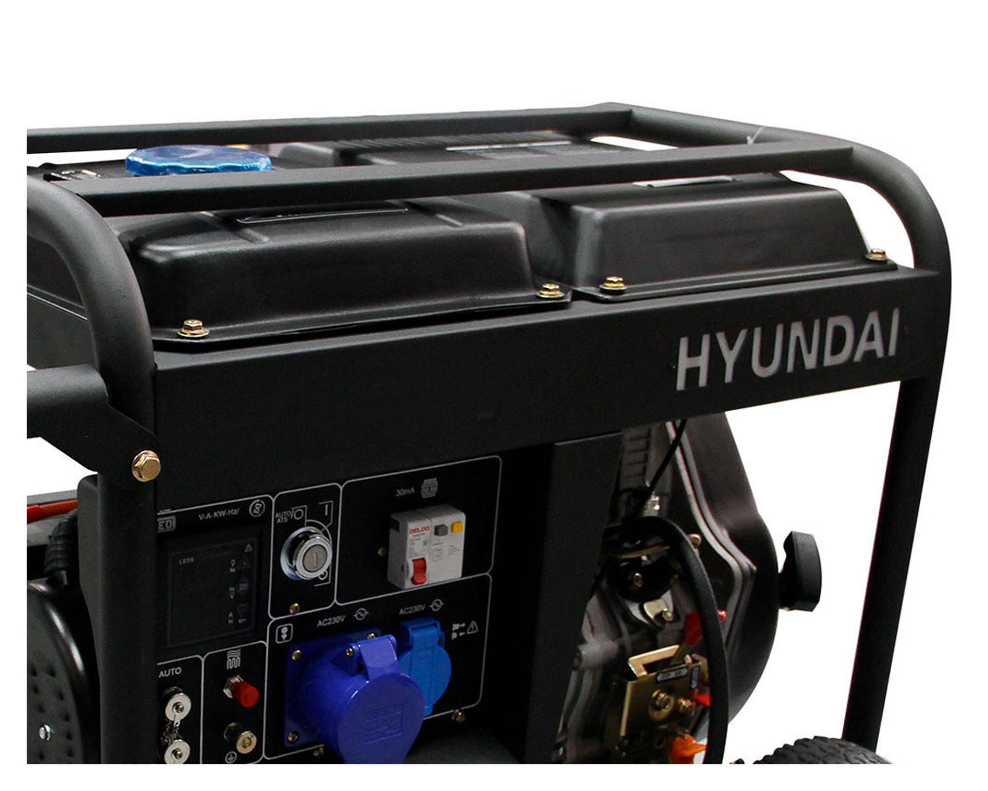 Generador a diesel eléctrico/manual 5500W 14 lt 78DHY6000LE Hyundai-1