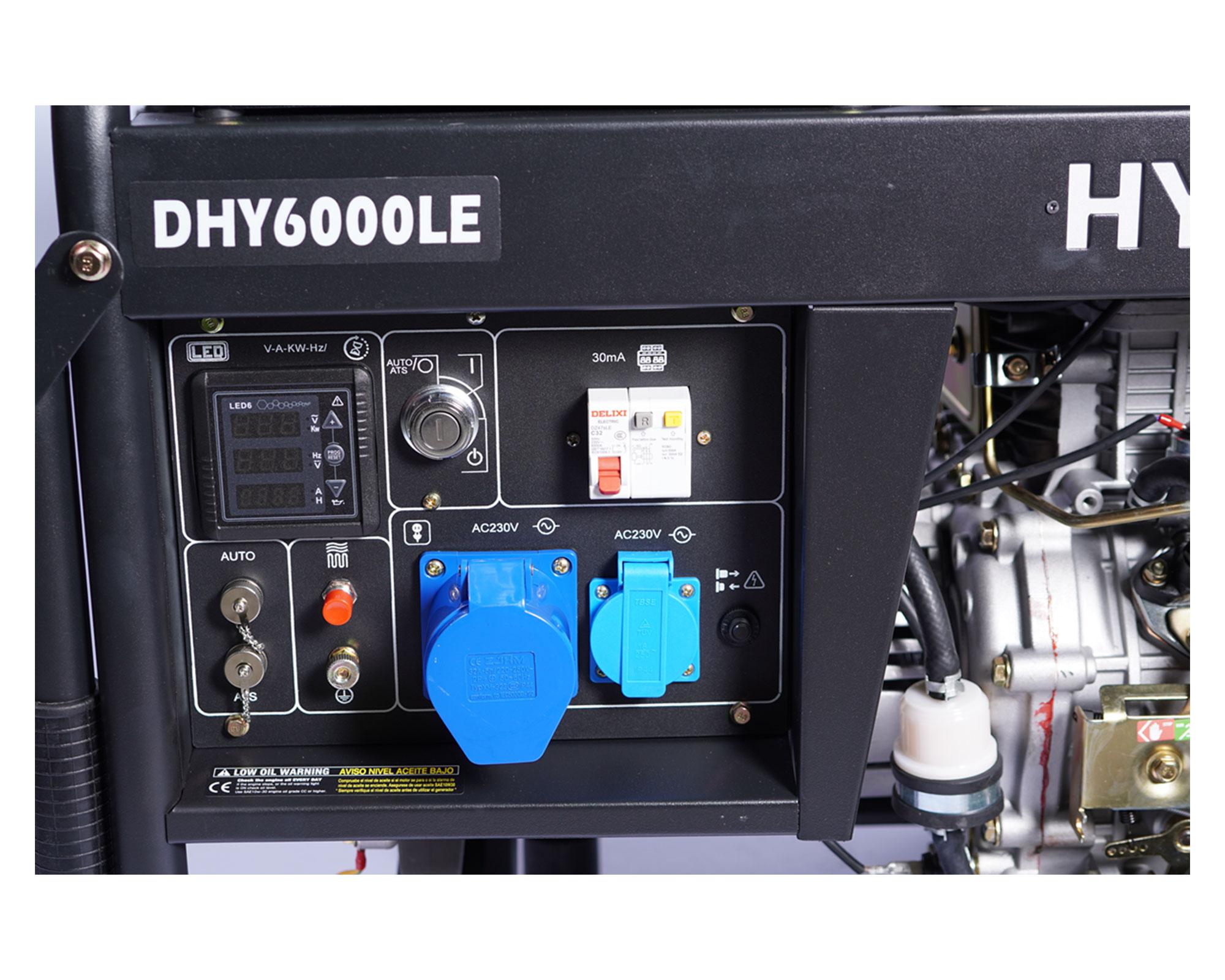 Generador a diesel eléctrico/manual 5500W 14 lt 78DHY6000LE Hyundai-1