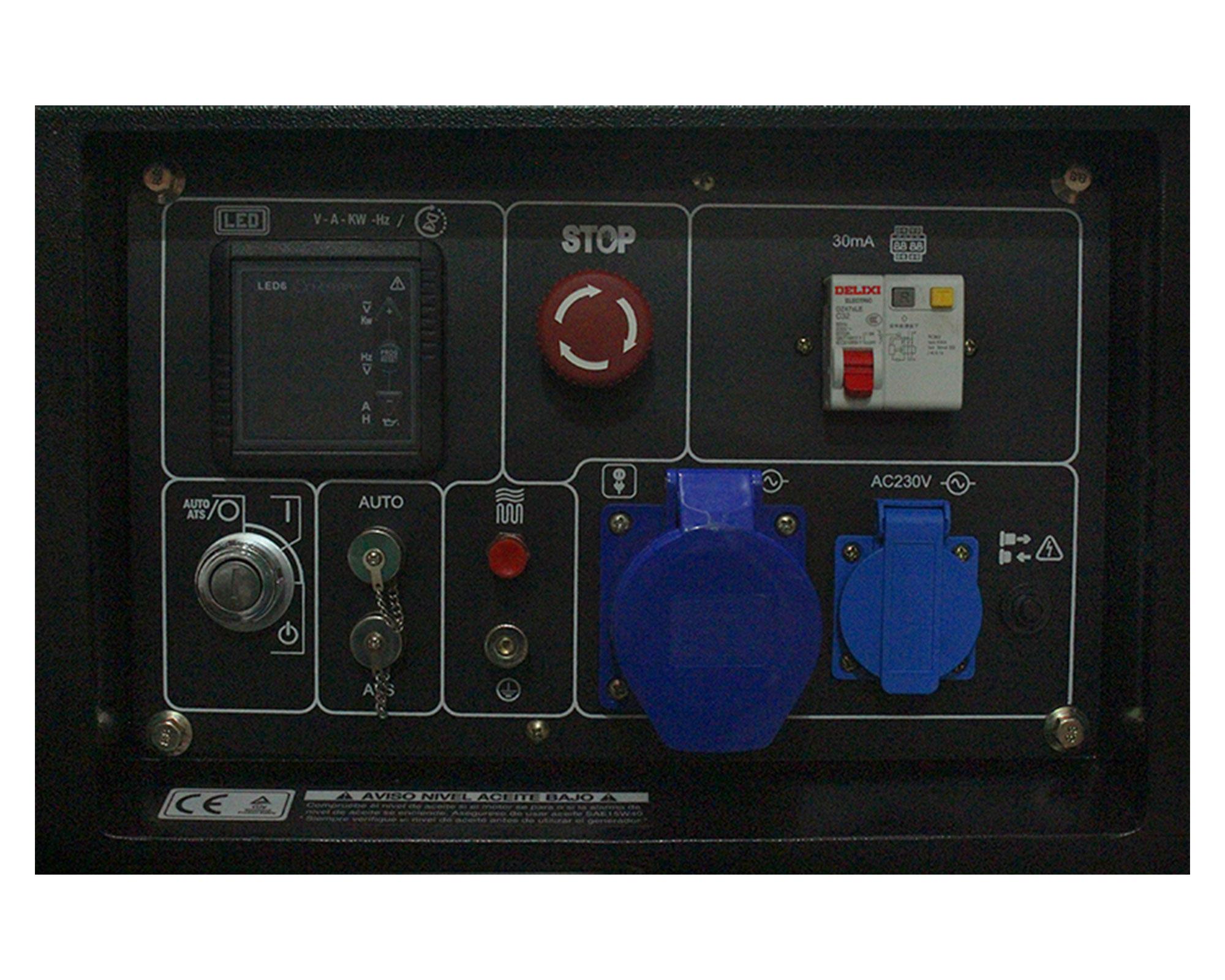 Generador a diesel eléctrico 5300W 12 lt 78DHY6000SE Hyundai-6