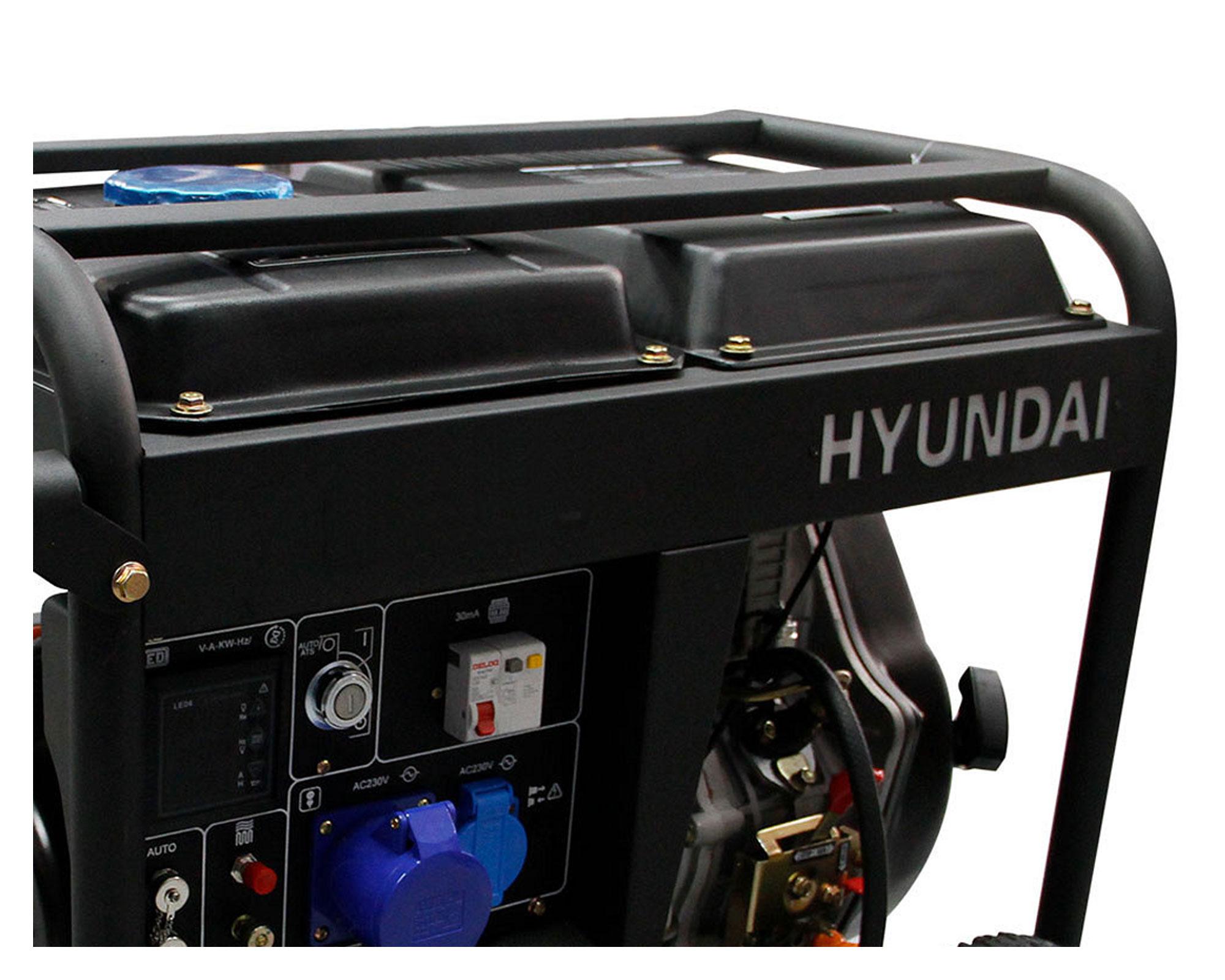 Generador a diésel eléctrico/manual 6500W 14 lt 78DHY8000LE Hyundai-2