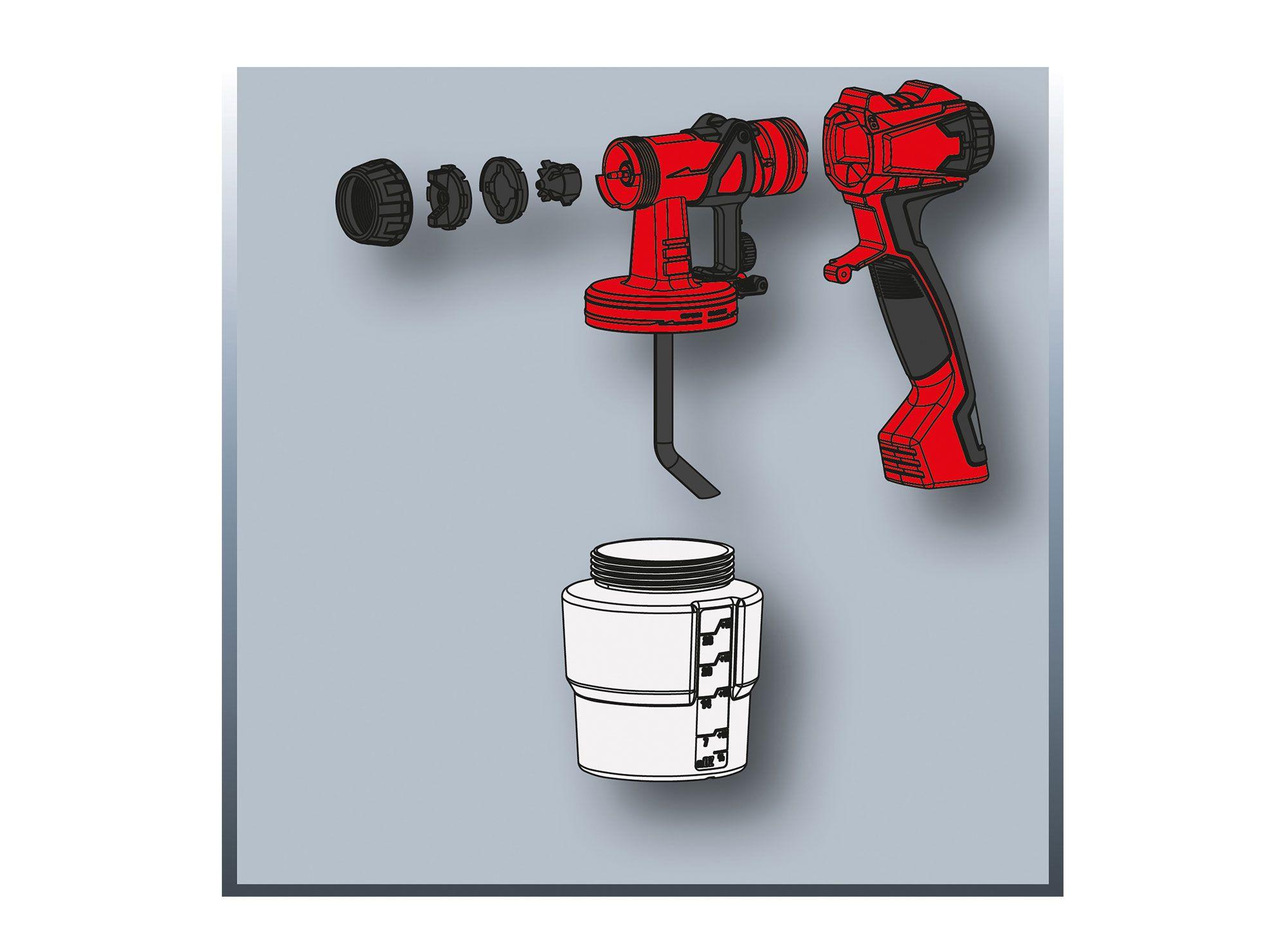 Pistola para pintar 700W TC-SY 700S Einhell-4