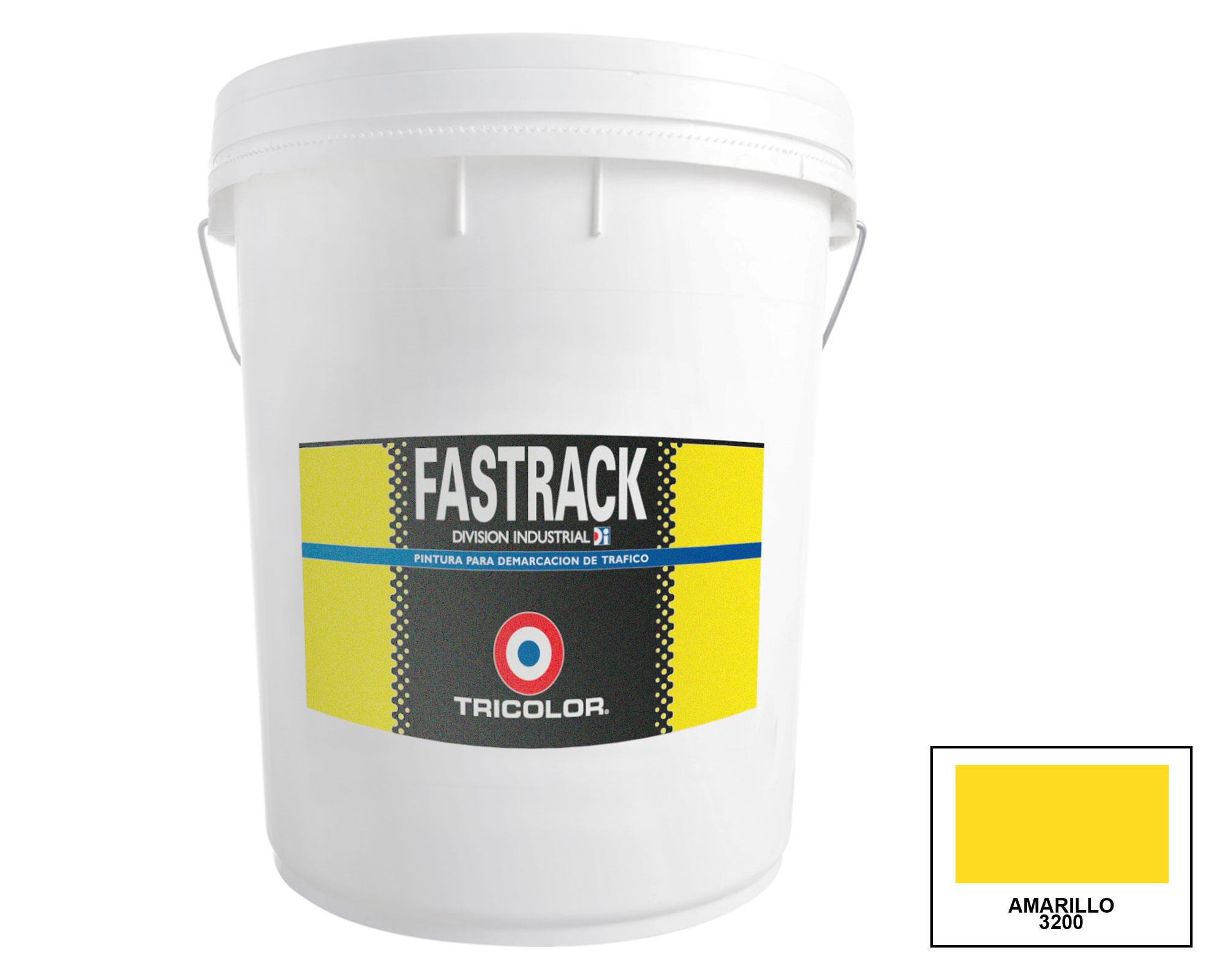 Pintura piso 1 tineta Fastrack amarillo mate Tricolor-0