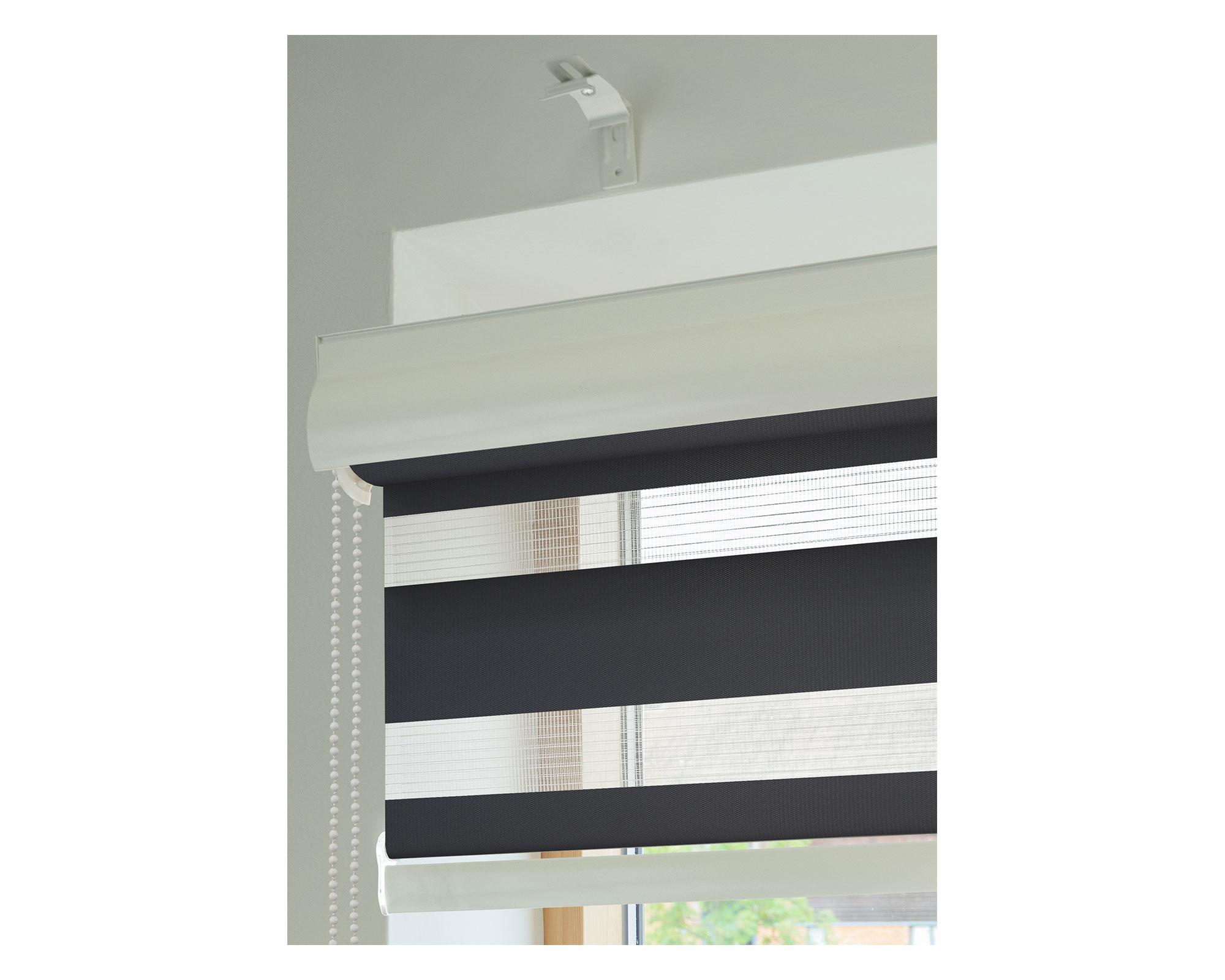Cortina roller zebra 120x165 cm gris oscuro Cotidiana-14
