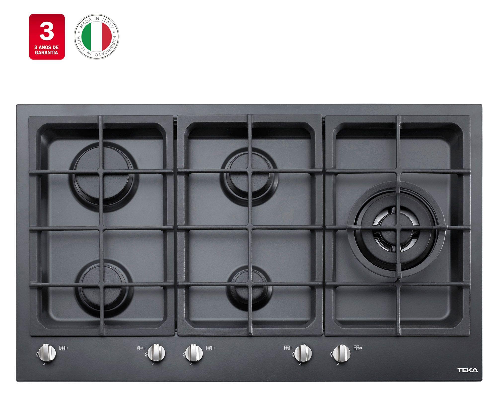 Encimera gas EW-90 5G AI AL TR CI BLACK 5 quemadores-1
