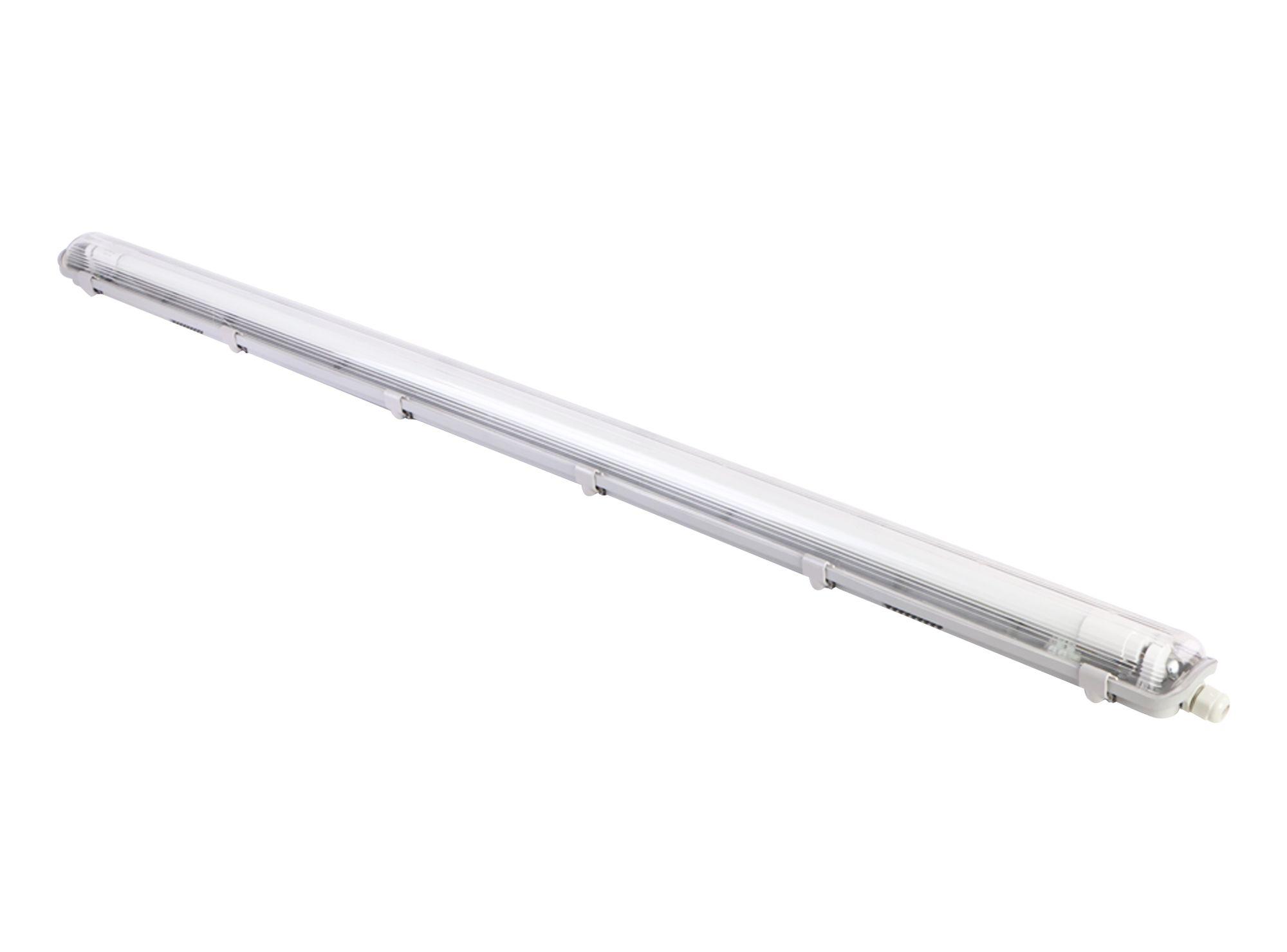 Equipo estanco 1L LED 126cm blanco/gris Drl-0