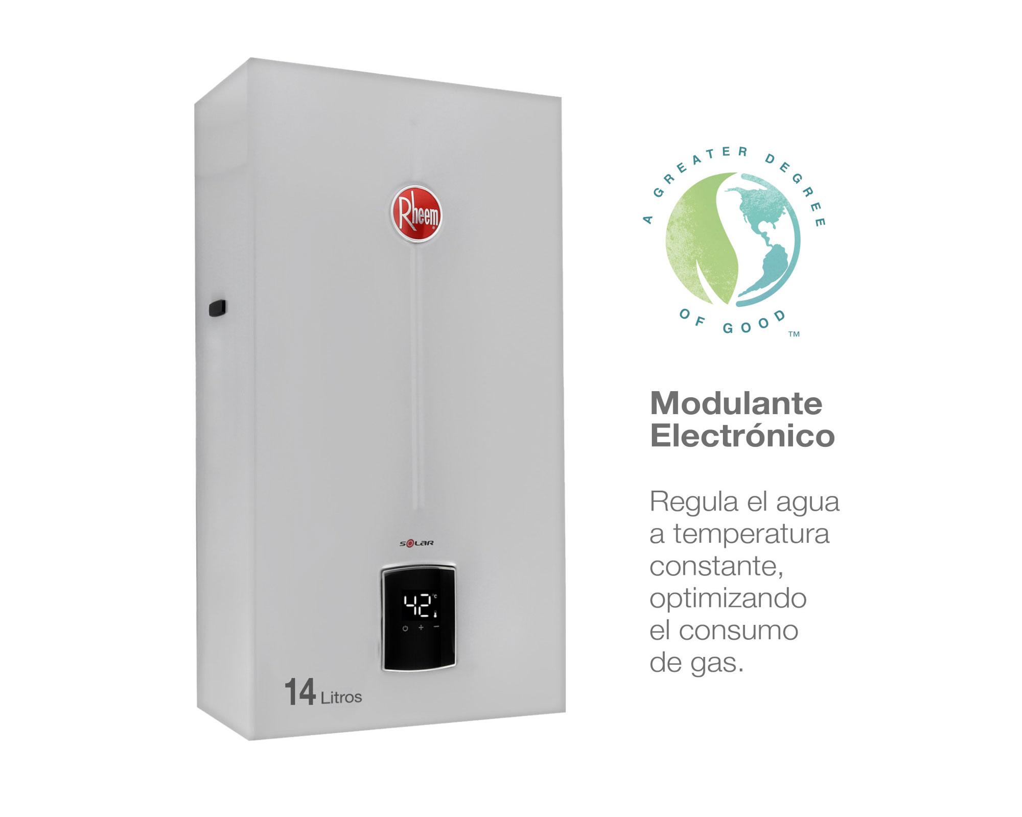 Calefont tiro natural 14 litros gas licuado Prestige Rheem-3
