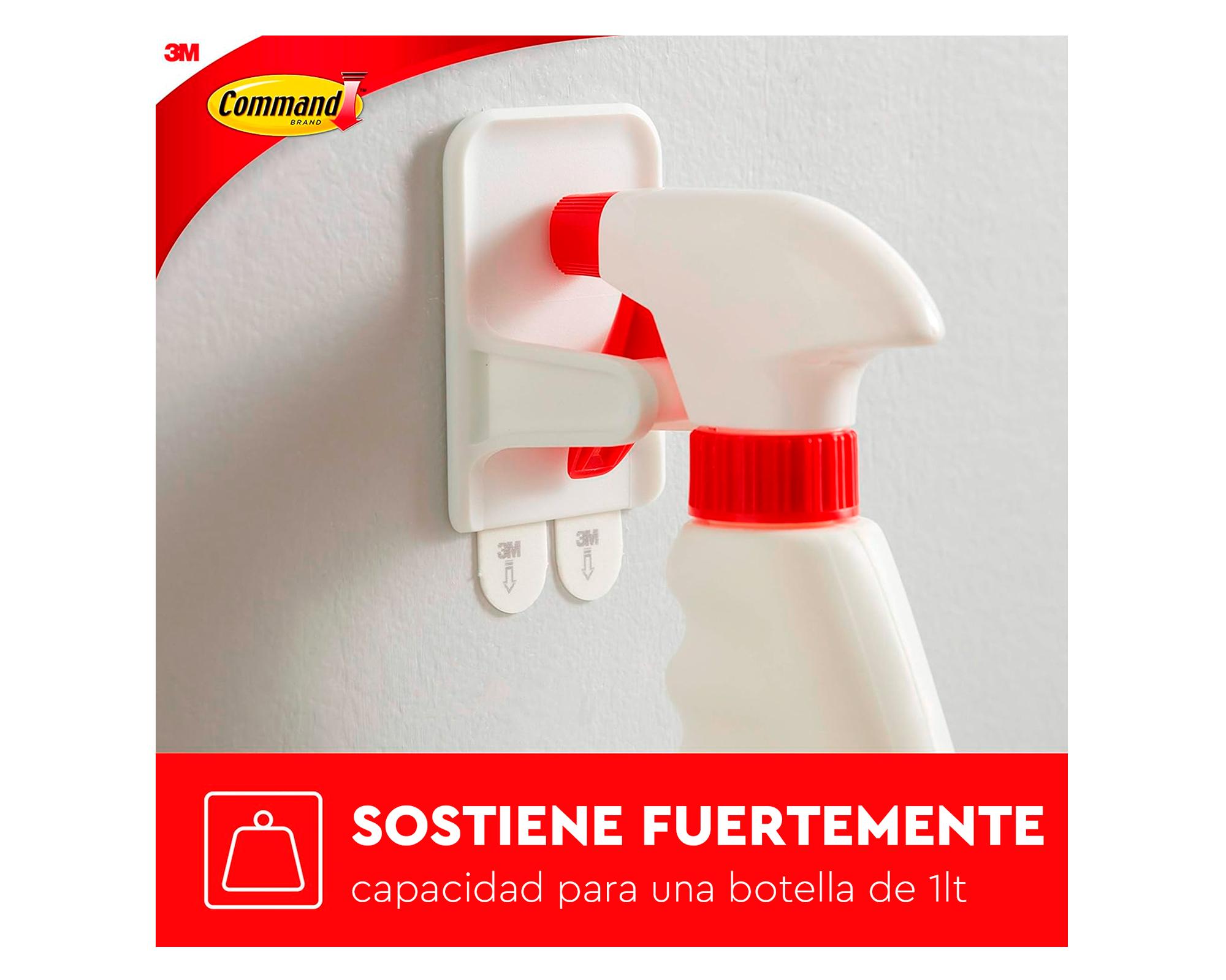 Pack de 2 ganchos porta botella blanco Command-4