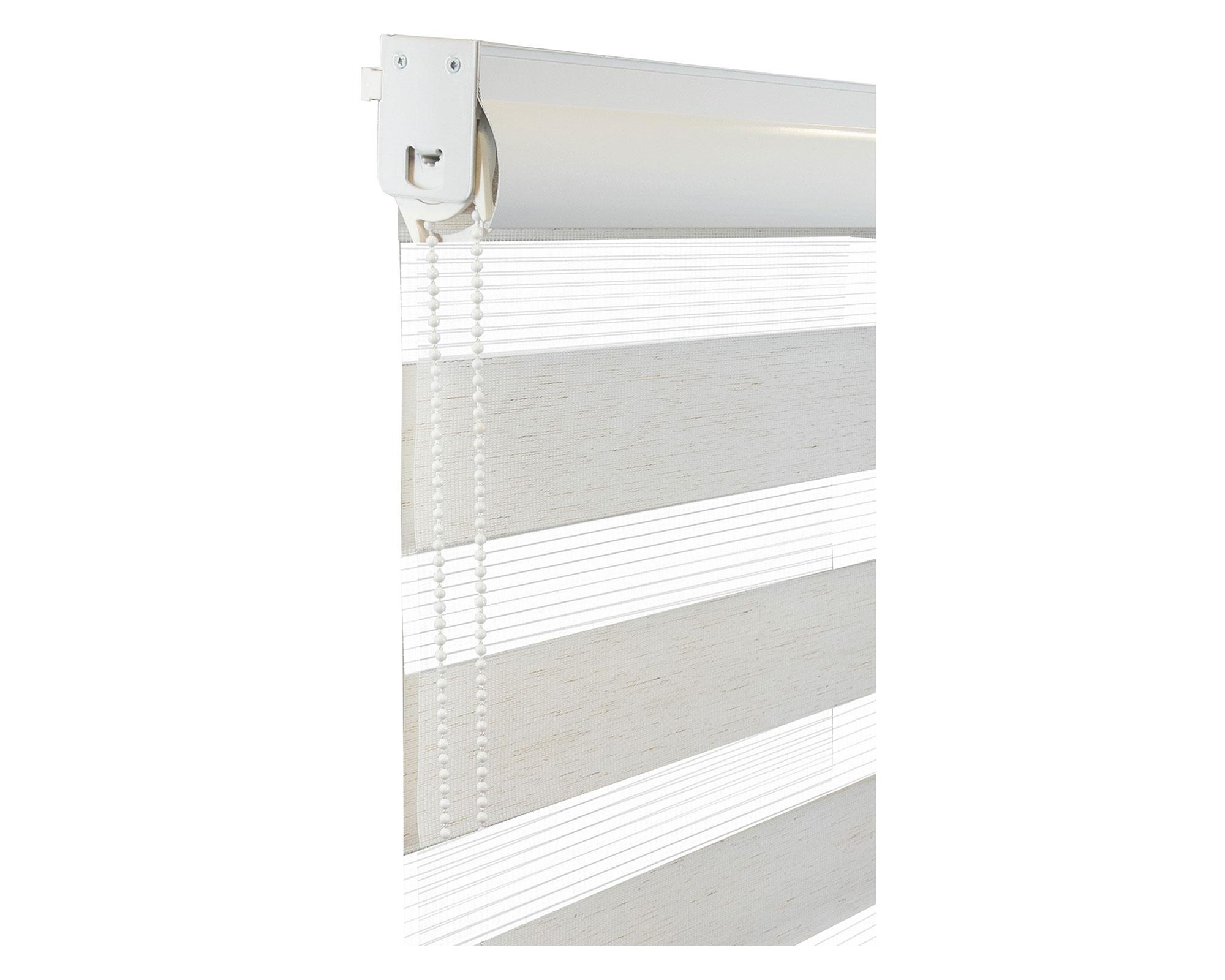 Cortina roller zebra 120x165 cm textura beige Cotidiana-2