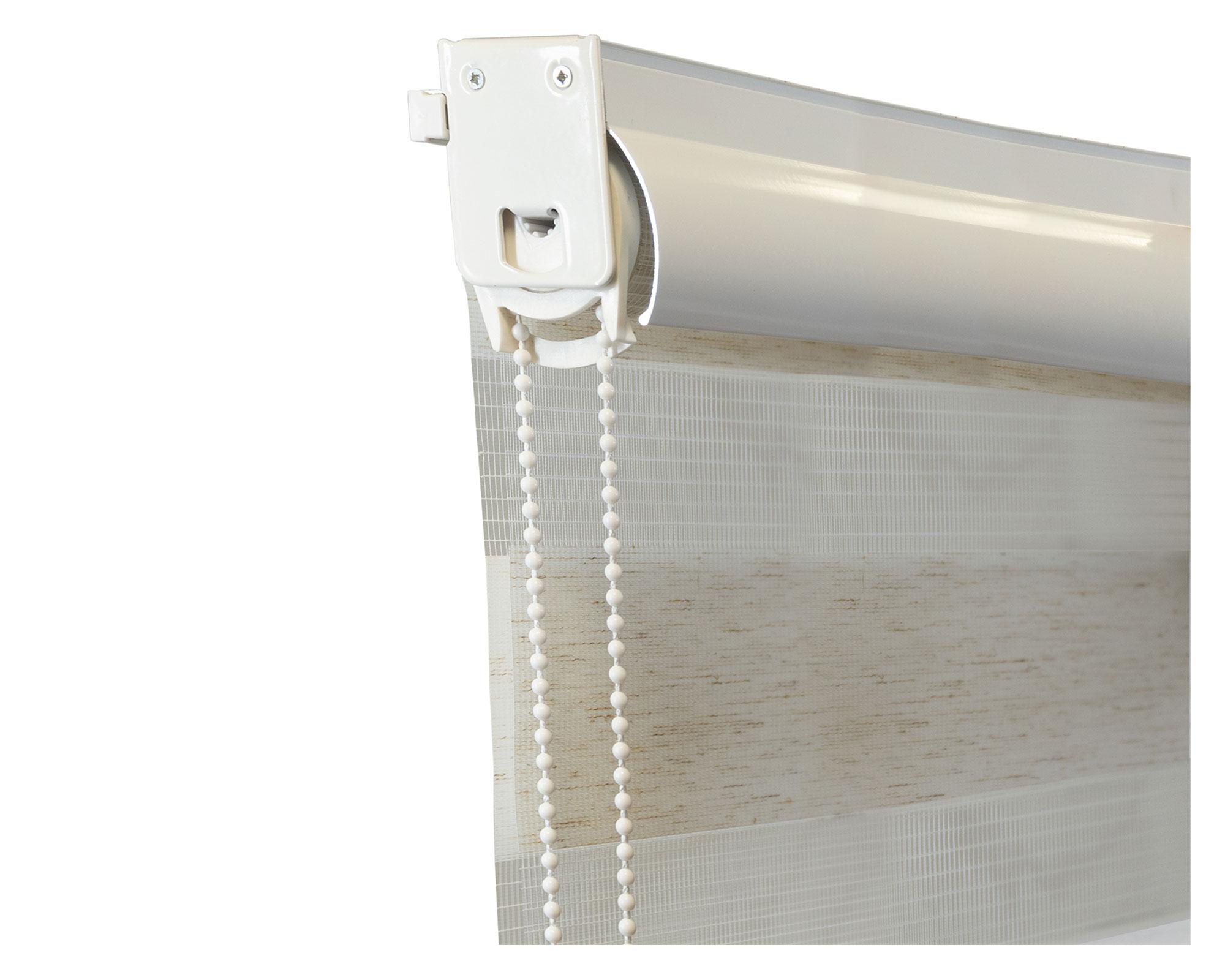 Cortina roller zebra 120x165 cm textura beige Cotidiana-4