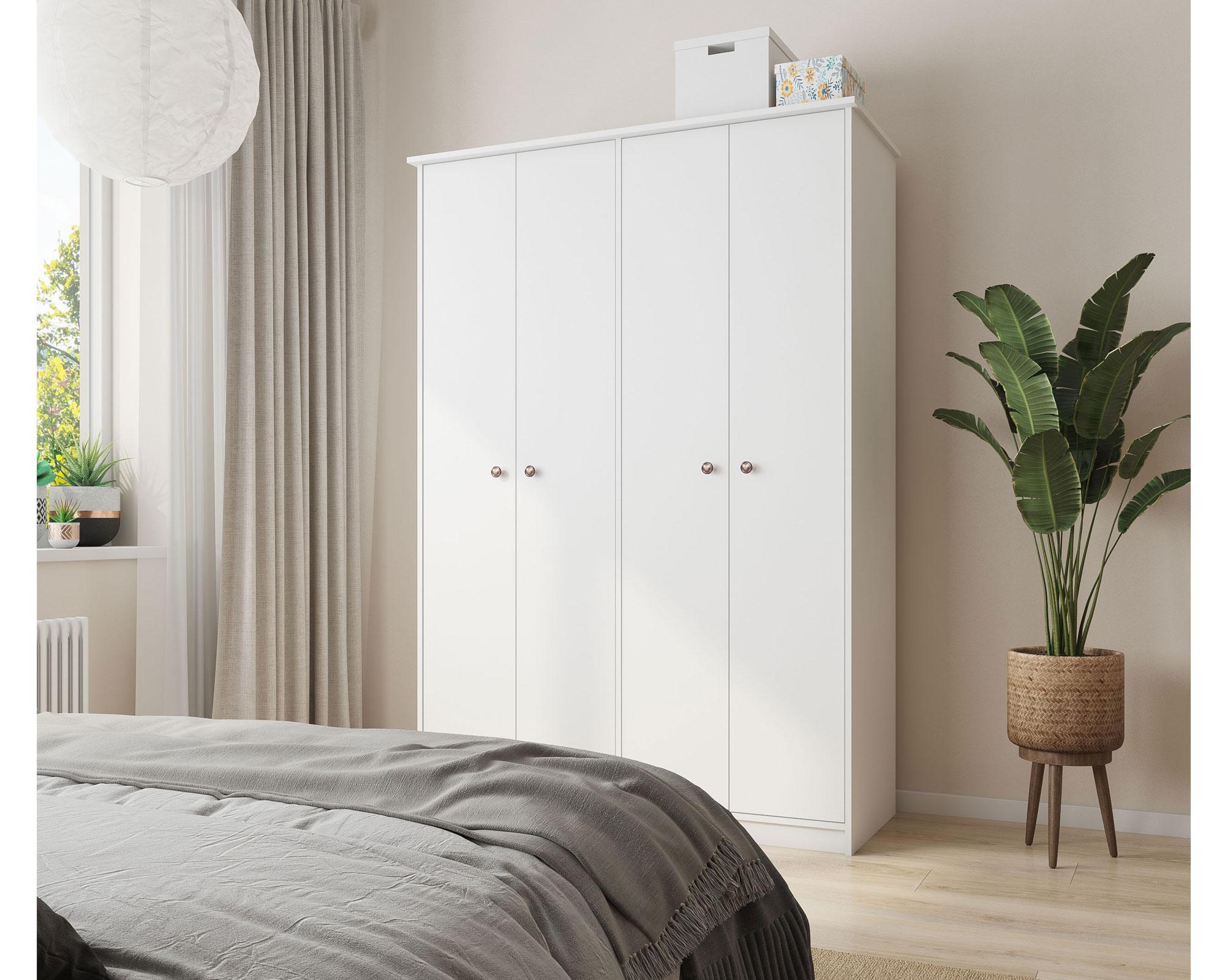 Clóset 4 puertas Lucerna blanco Cic-4