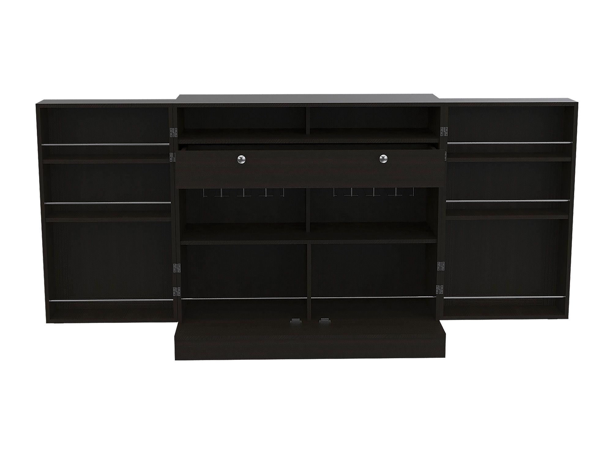 Bar 2 puertas 1 cajón Normandía wengue TuHome-2