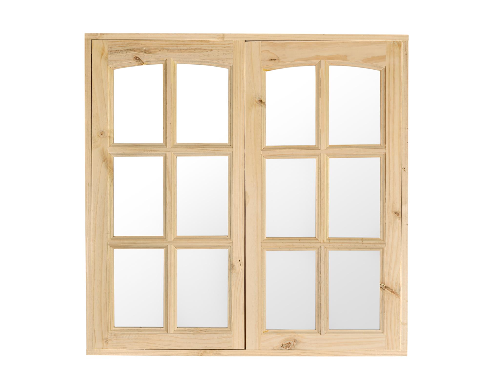 Ventana Madera 100x100 cm Pino Radiata-3