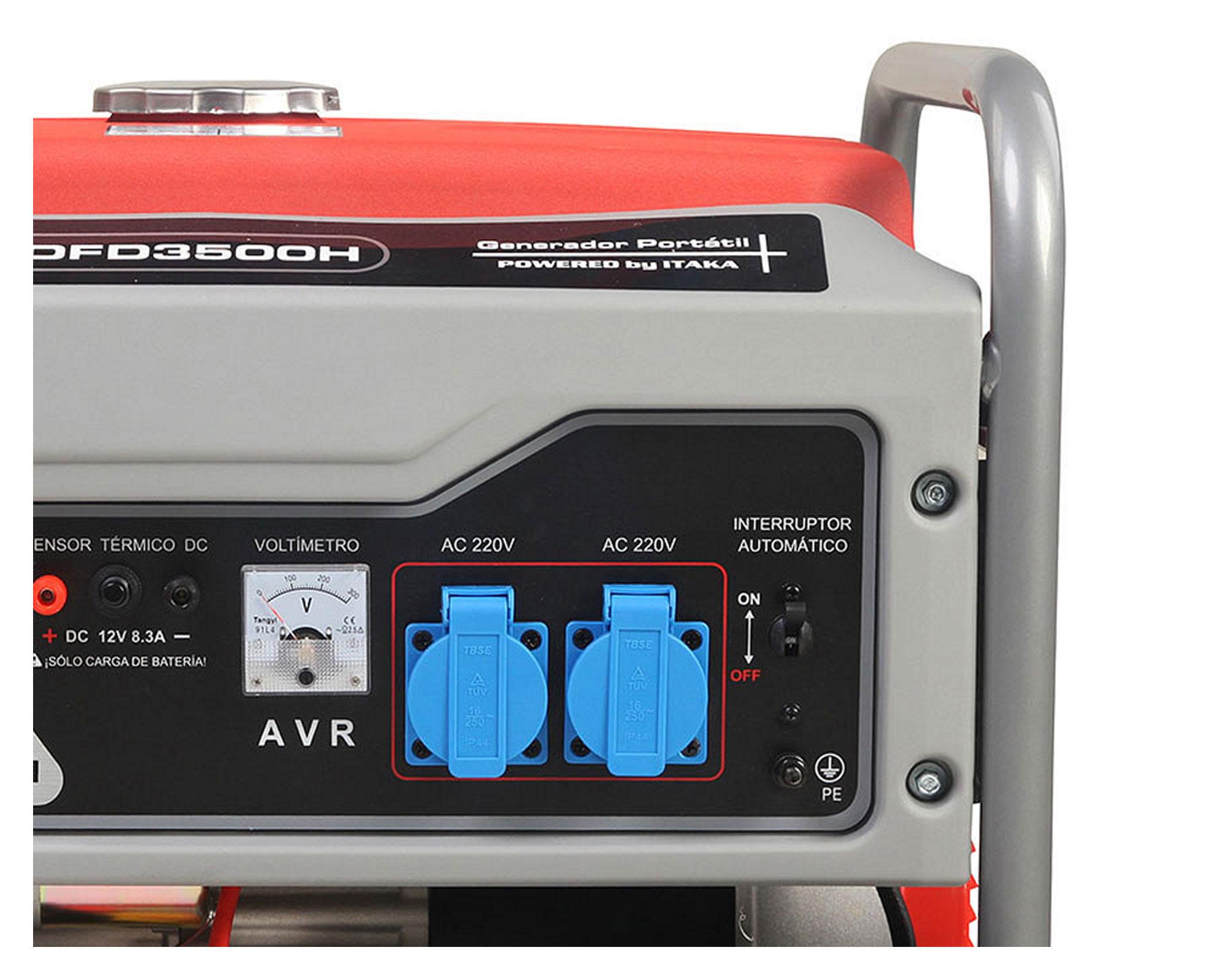 Generador a gasolina eléctrico/manual 3000W 15 lt DF3500H Ducar-2