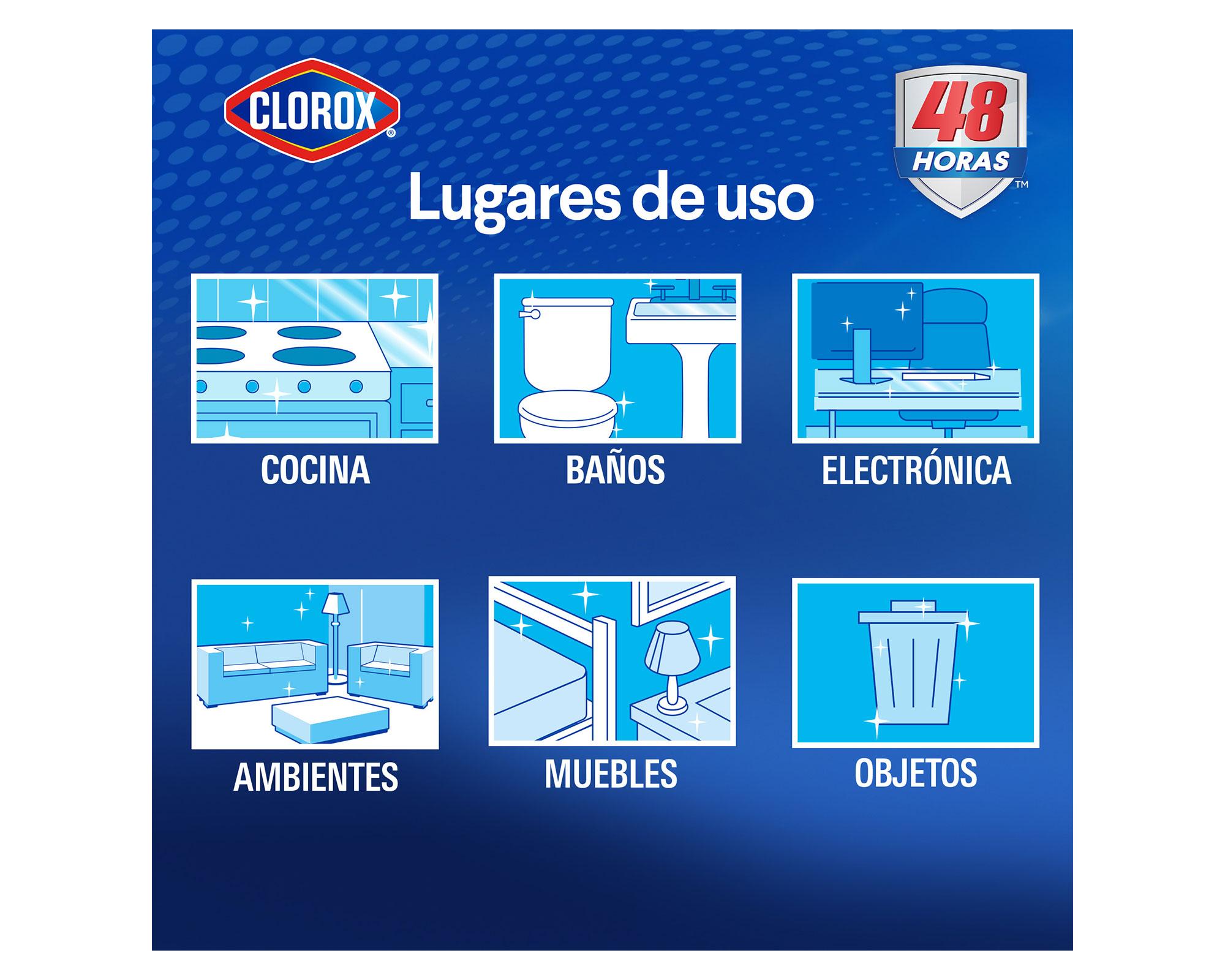 Limpiador dual spray 332 ml azul Clorox-5