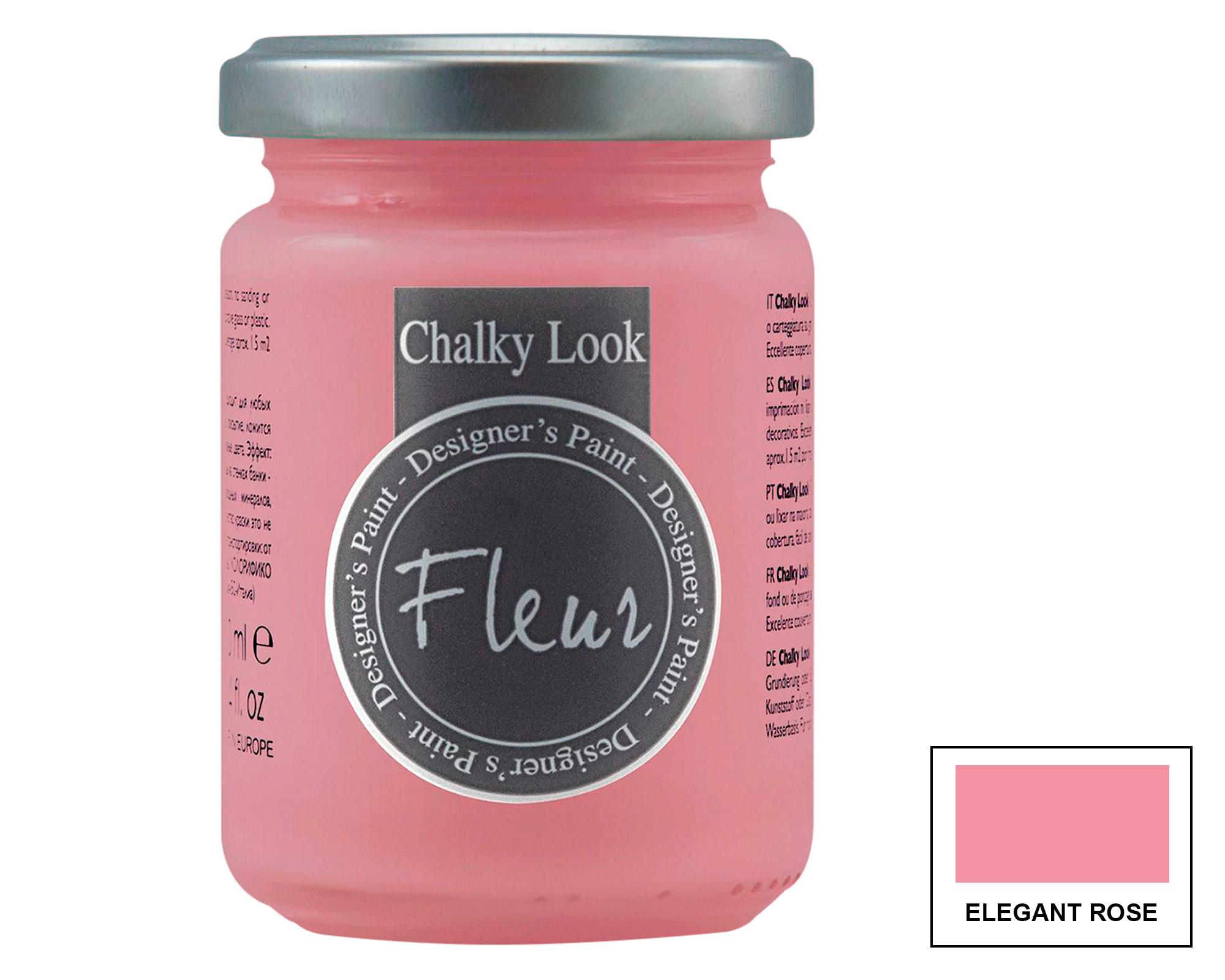 Pintura 130 ml Chalky look elegant rose mate Fleur-2