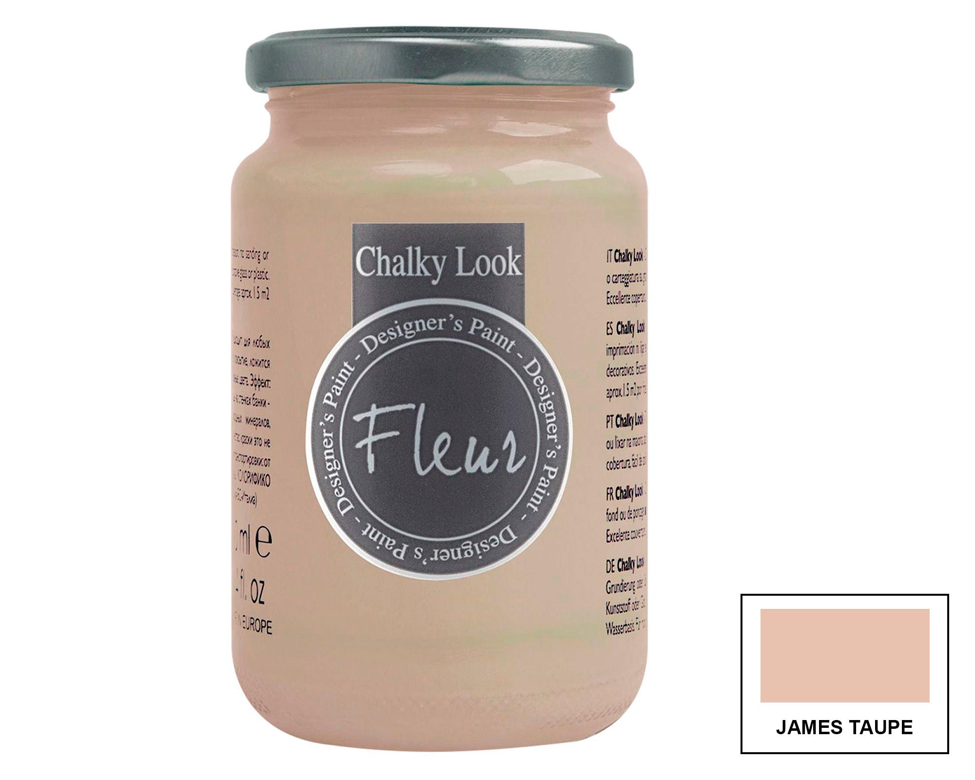Pintura 330 ml Chalky look james taupe mate Fleur-0
