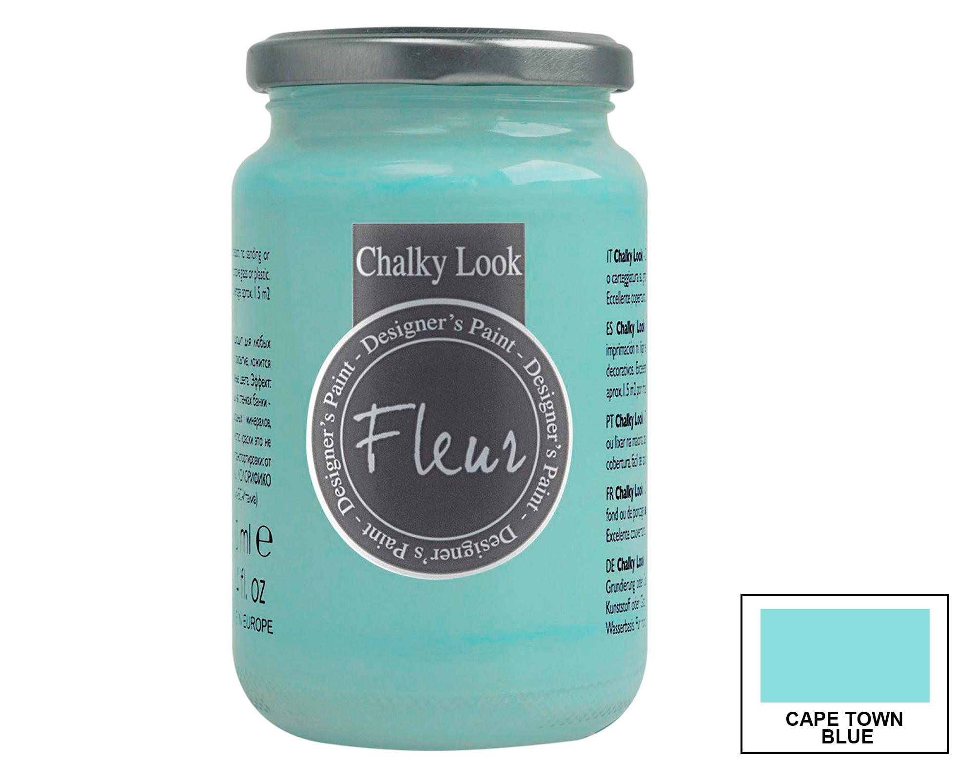Pintura 330 ml Chalky look cape town blue mate Fleur-2